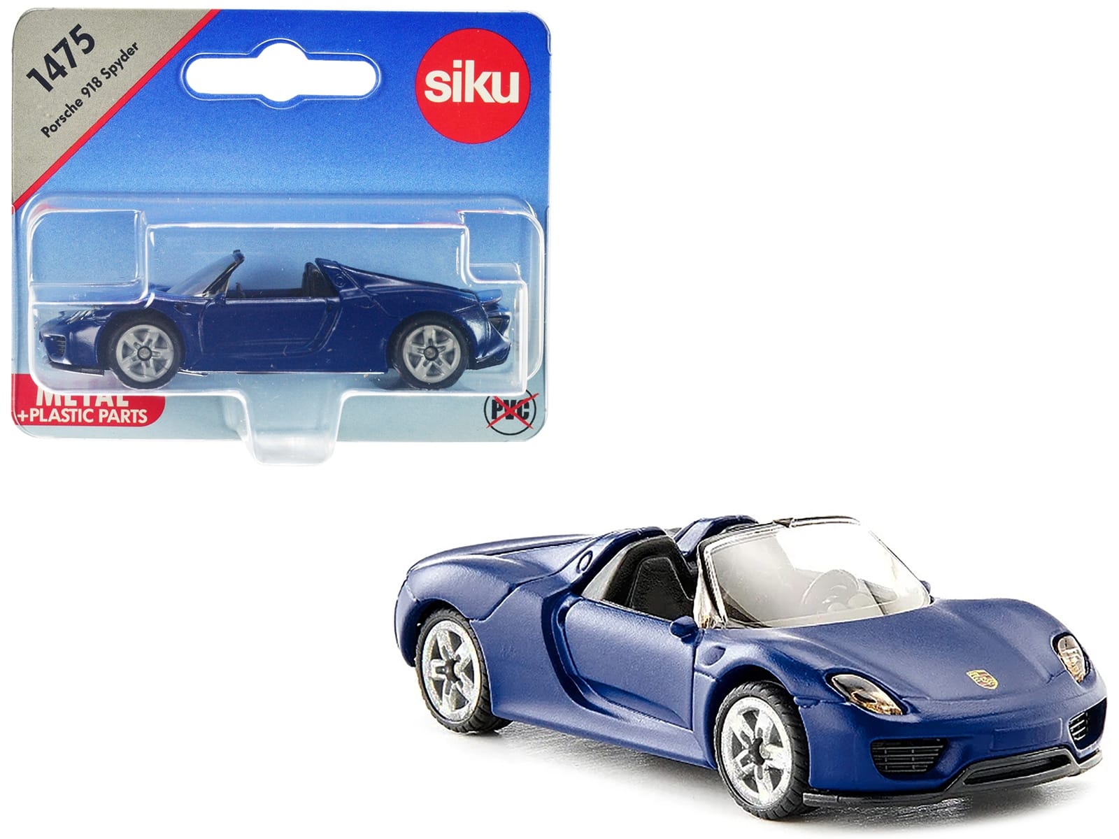 Porsche 918 Spyder Matt Blue Diecast Model Car by Siku - Image 5