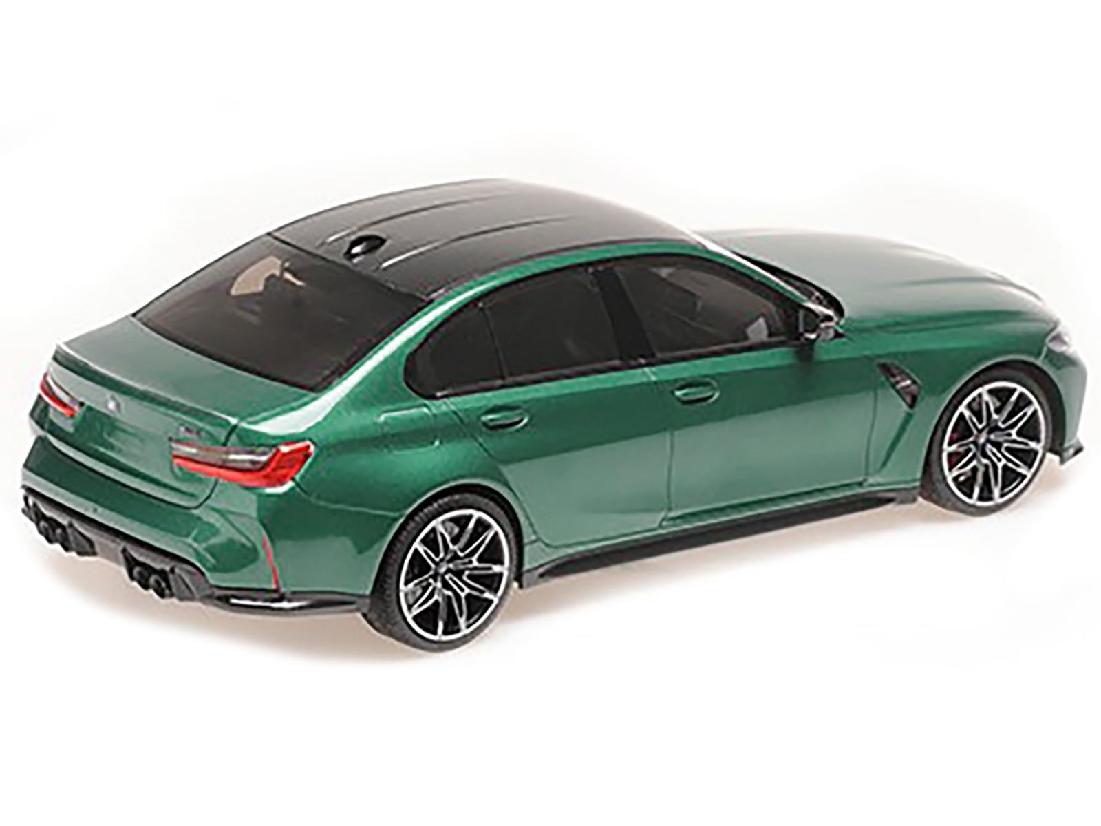 2020 BMW M3 Green Metallic with Carbon Top Limited Edition to 800 pieces Worldwide 1/18 Diecast Model Car by Minichamps