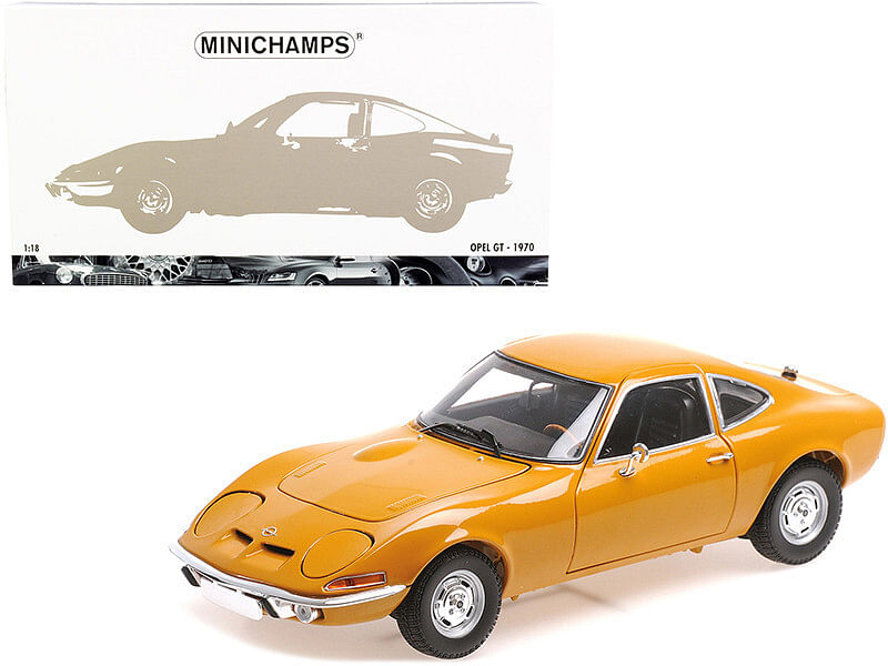 1970 Opel GT Ochre Orange 1/18 Diecast Model Car by Minichamps