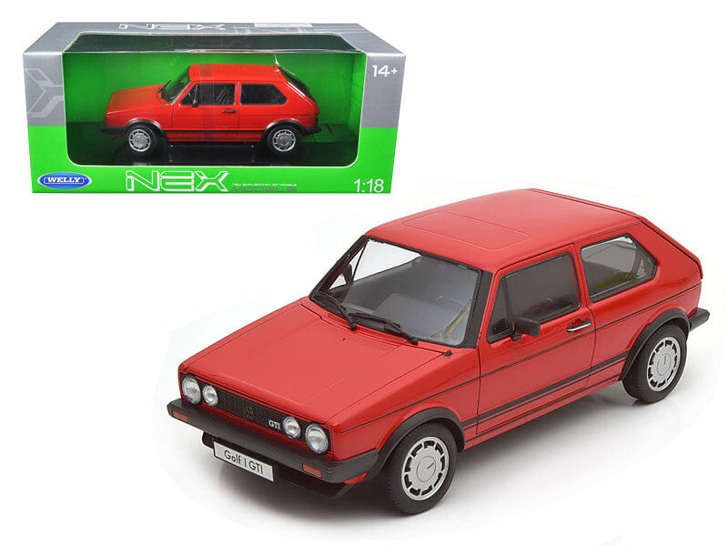 Volkswagen Golf 1 GTI Red 1/18 Diecast Model Car by Welly