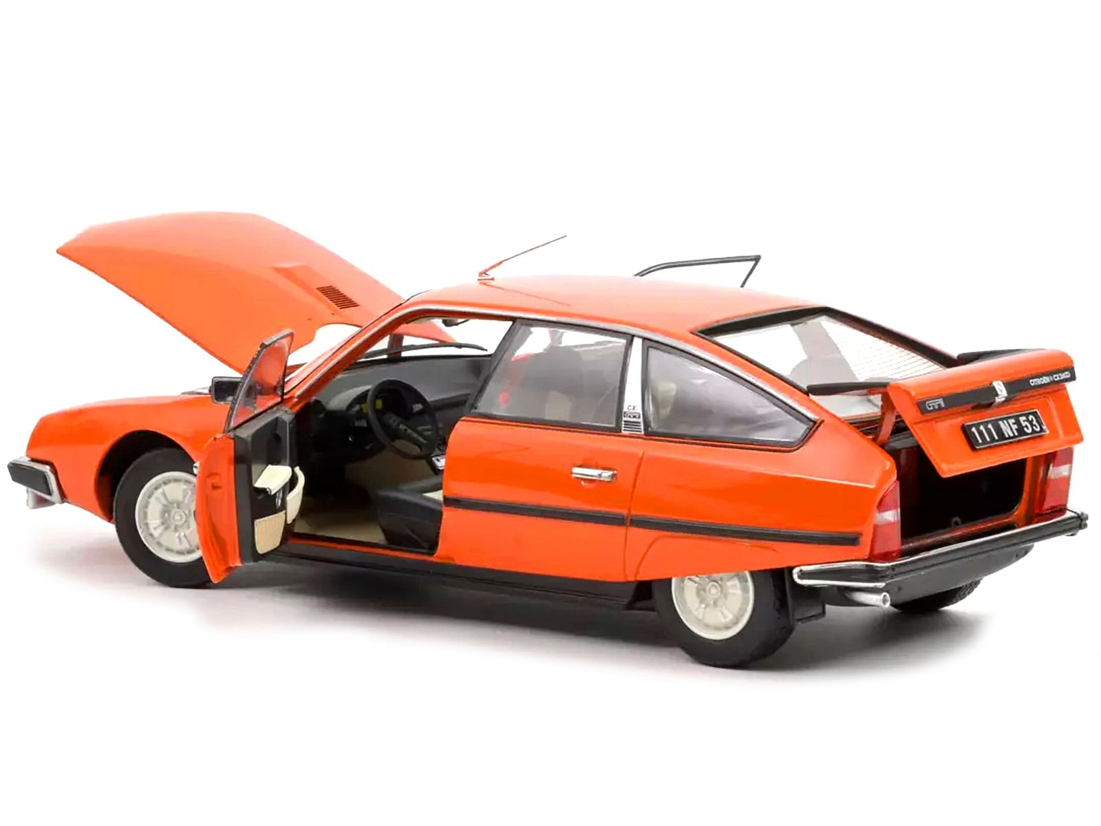 1977 Citroen CX 2400 GTI Mandarine Orange 1/18 Diecast Model Car by Norev