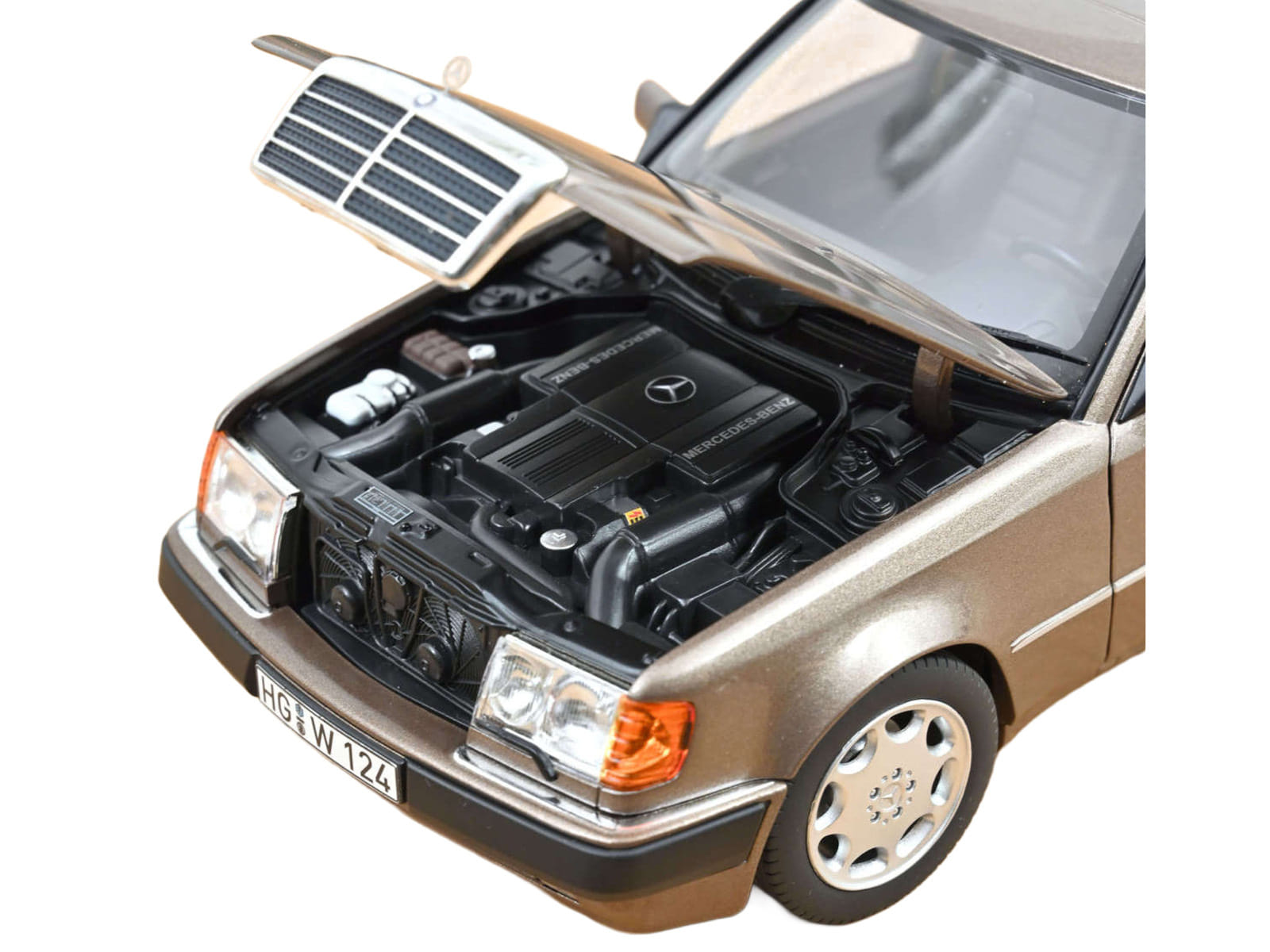 1990 Mercedes-Benz 500 E Impala Brown Metallic 1/18 Diecast Model Car by Norev - Image 3