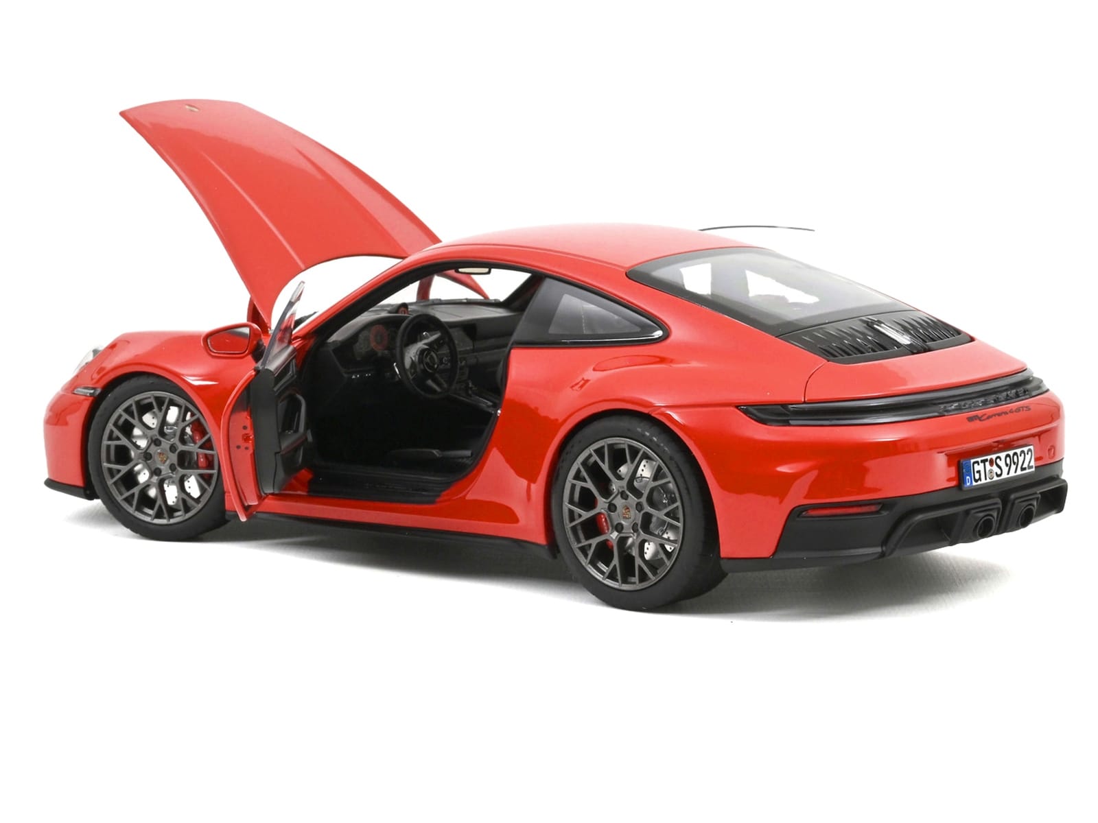 2024 Porsche 911 Carrera 4 GTS Guards Red 1/18 Diecast Model Car by Norev - Image 2