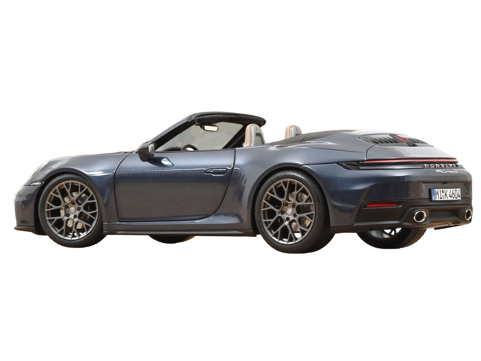 2024 Porsche 911 Carrera S Cabriolet Yachting Blue Metallic 1/18 Diecast Model Car by Norev - Image 5