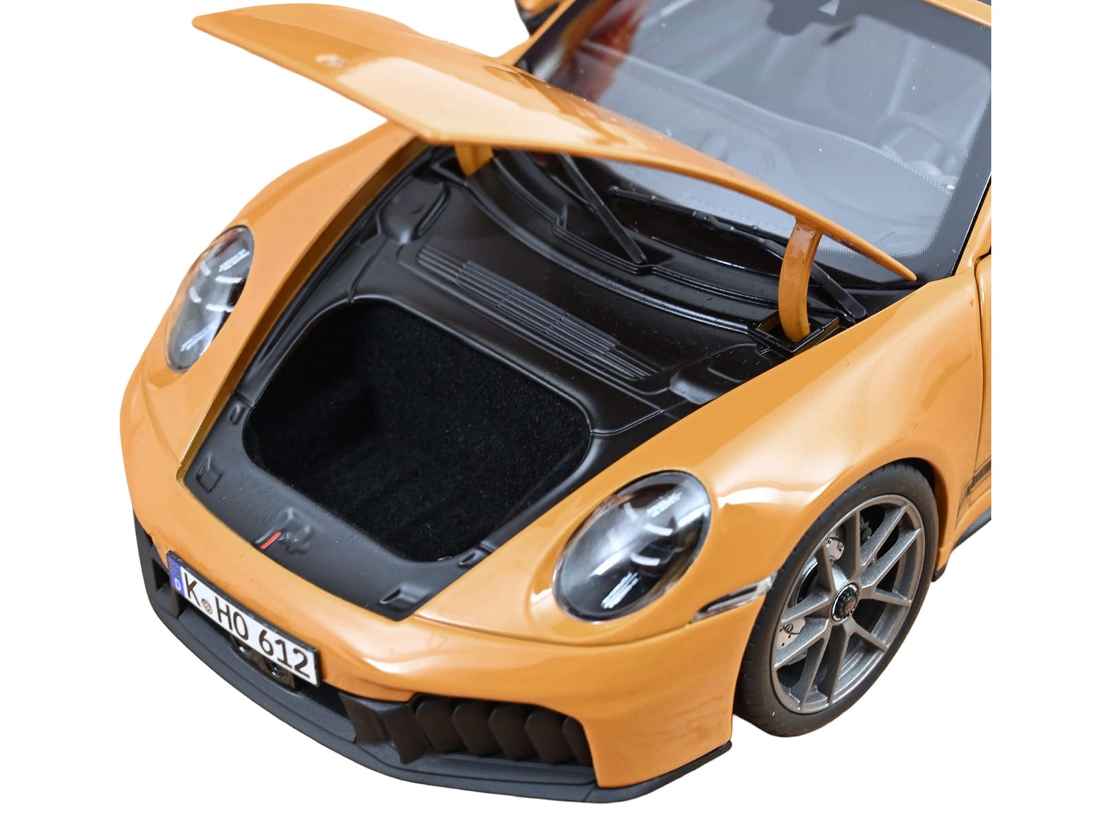 2024 Porsche 911 Targa Bahama Yellow with Black Stripes 1/18 Diecast Model Car by Norev - Image 3