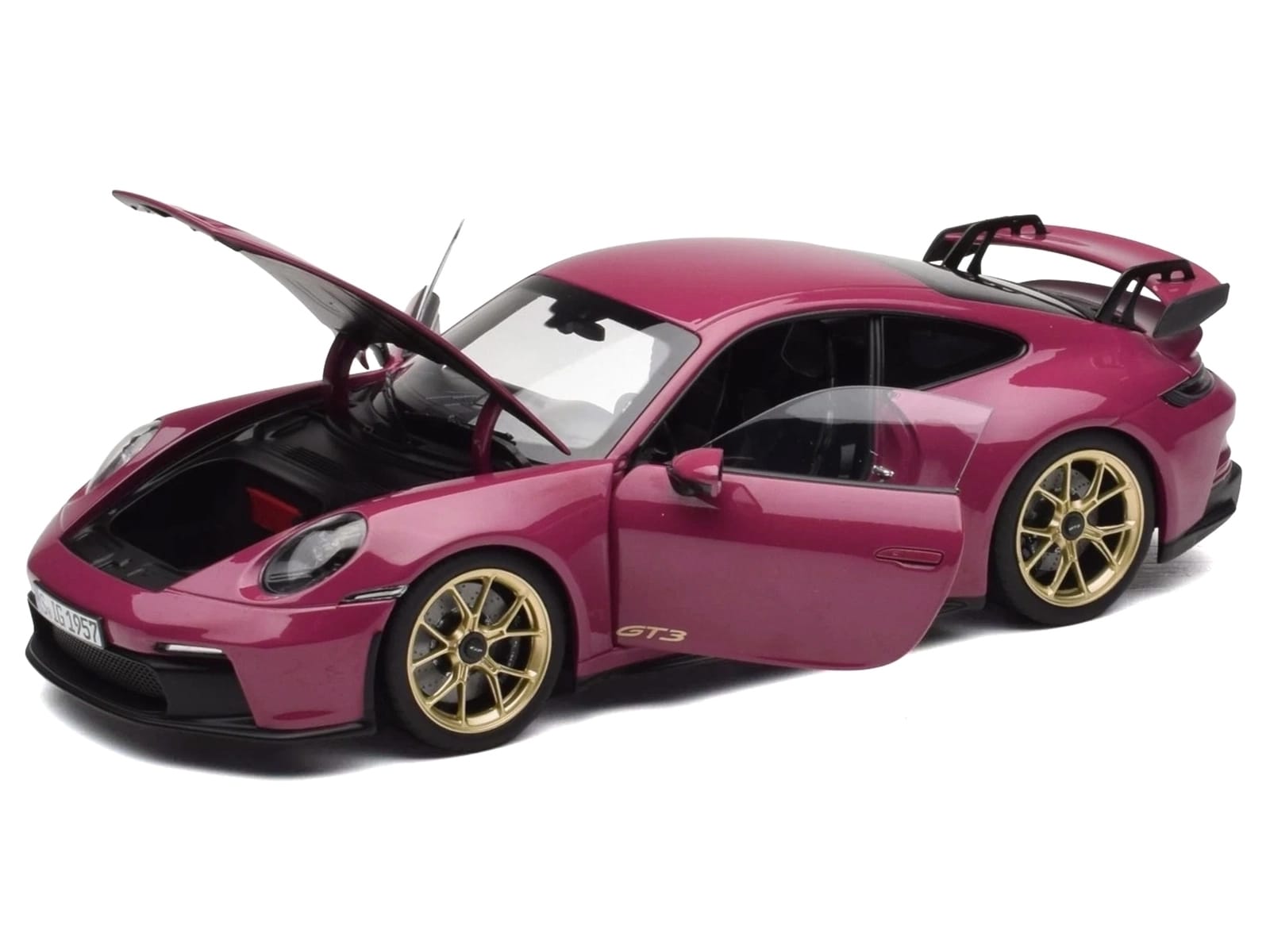 2021 Porsche 911 GT3 Ruby Star Neo 1/18 Diecast Model Car by Norev - Image 2