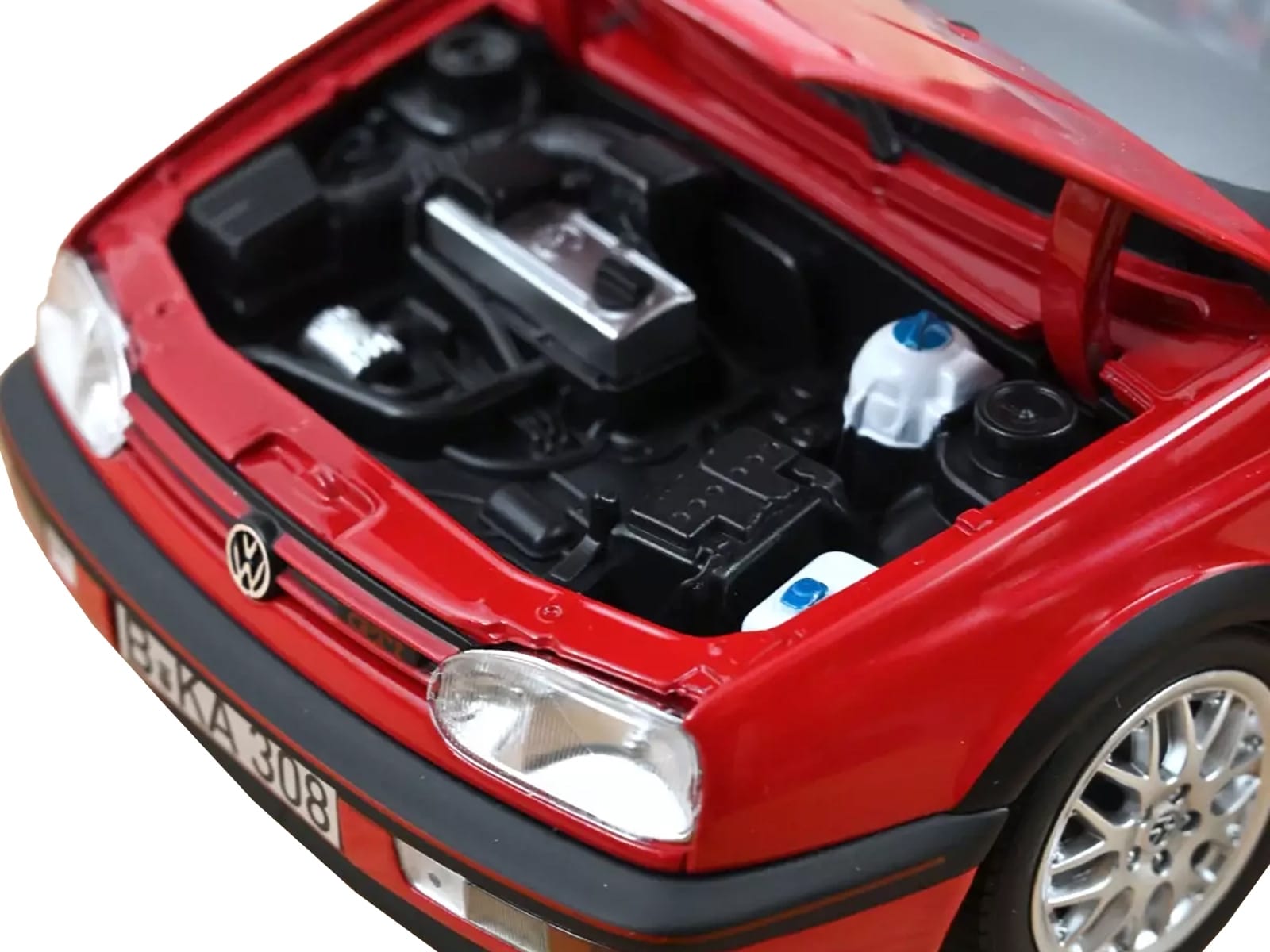 1996 Volkswagen Golf GTI "20 Years Anniversary Edition" Flash Red 1/18 Diecast Model Car by Norev - Image 2