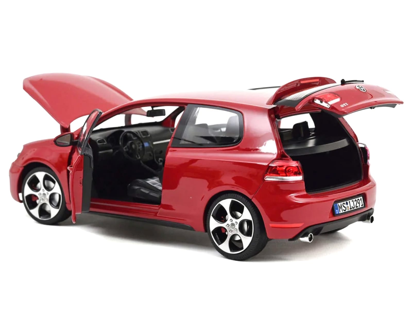 2009 Volkswagen Golf VI GTI Tornado Red 1/18 Diecast Model Car by Norev - Image 2