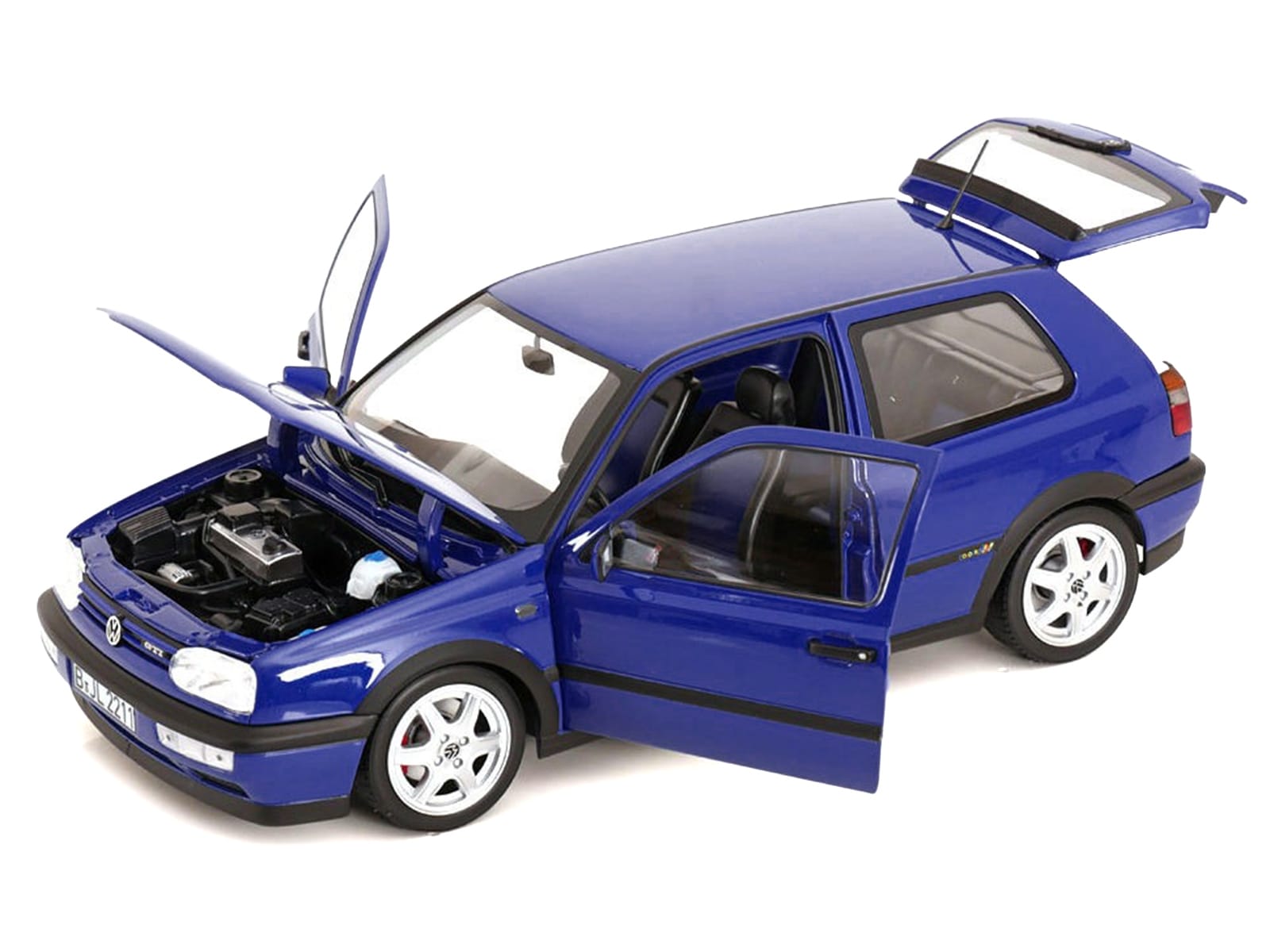1994 Volkswagen Golf GTI Color Concept Jazz Blue 1/18 Diecast Model Car by Norev - Image 2