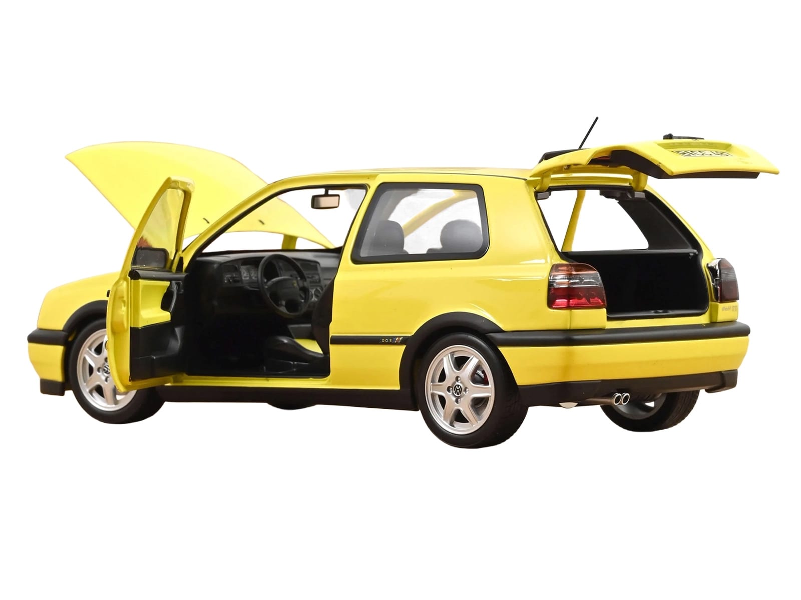 1994 Volkswagen Golf GTI Color Concept Yellow 1/18 Diecast Model Car by Norev - Image 2