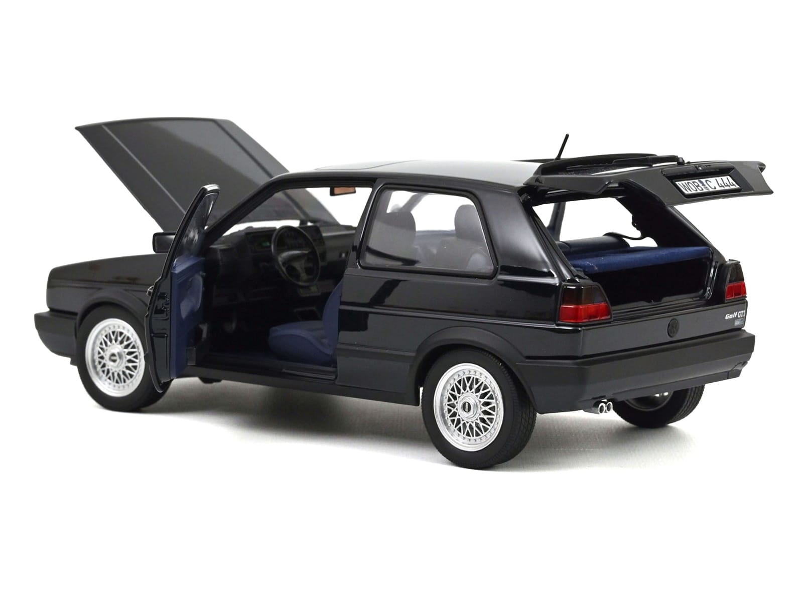 1991 Volkswagen Golf GTI Edition Blue Moonlight Blue Metallic 1/18 Diecast Model Car by Norev - Image 2
