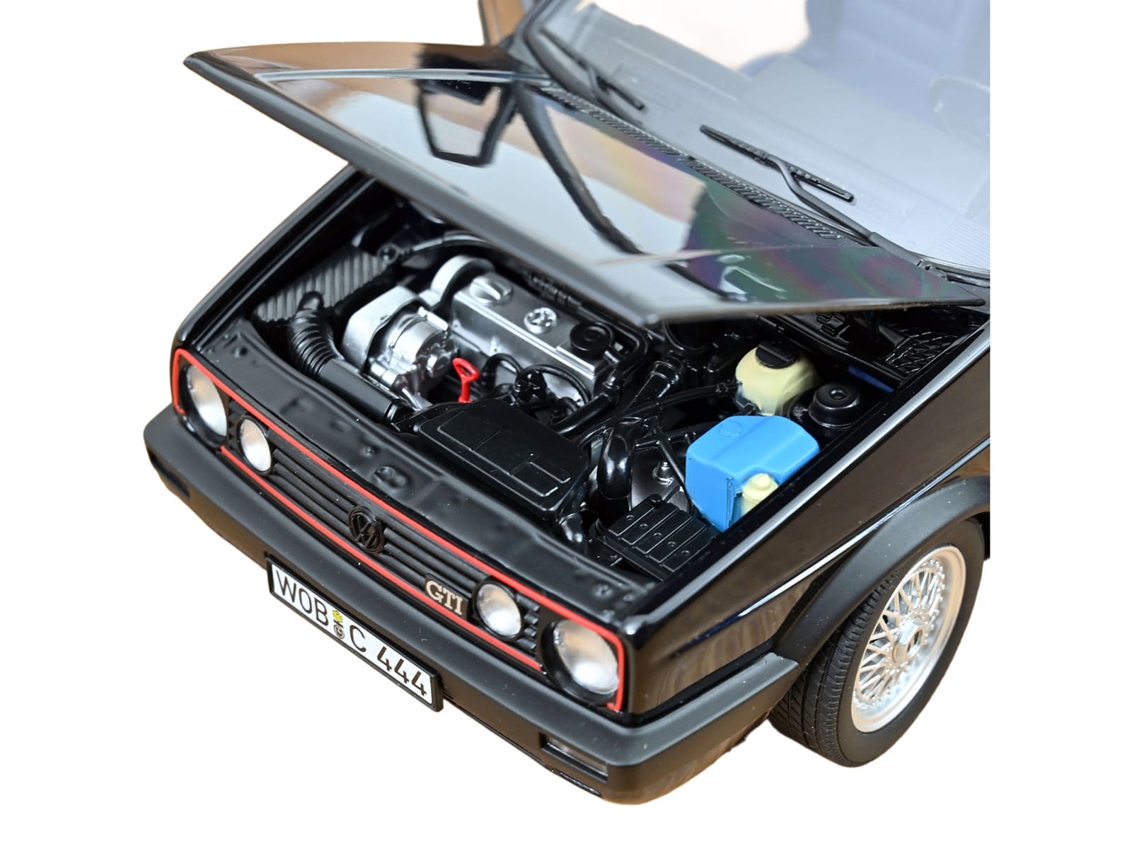1991 Volkswagen Golf GTI Edition Blue Moonlight Blue Metallic 1/18 Diecast Model Car by Norev - Image 3
