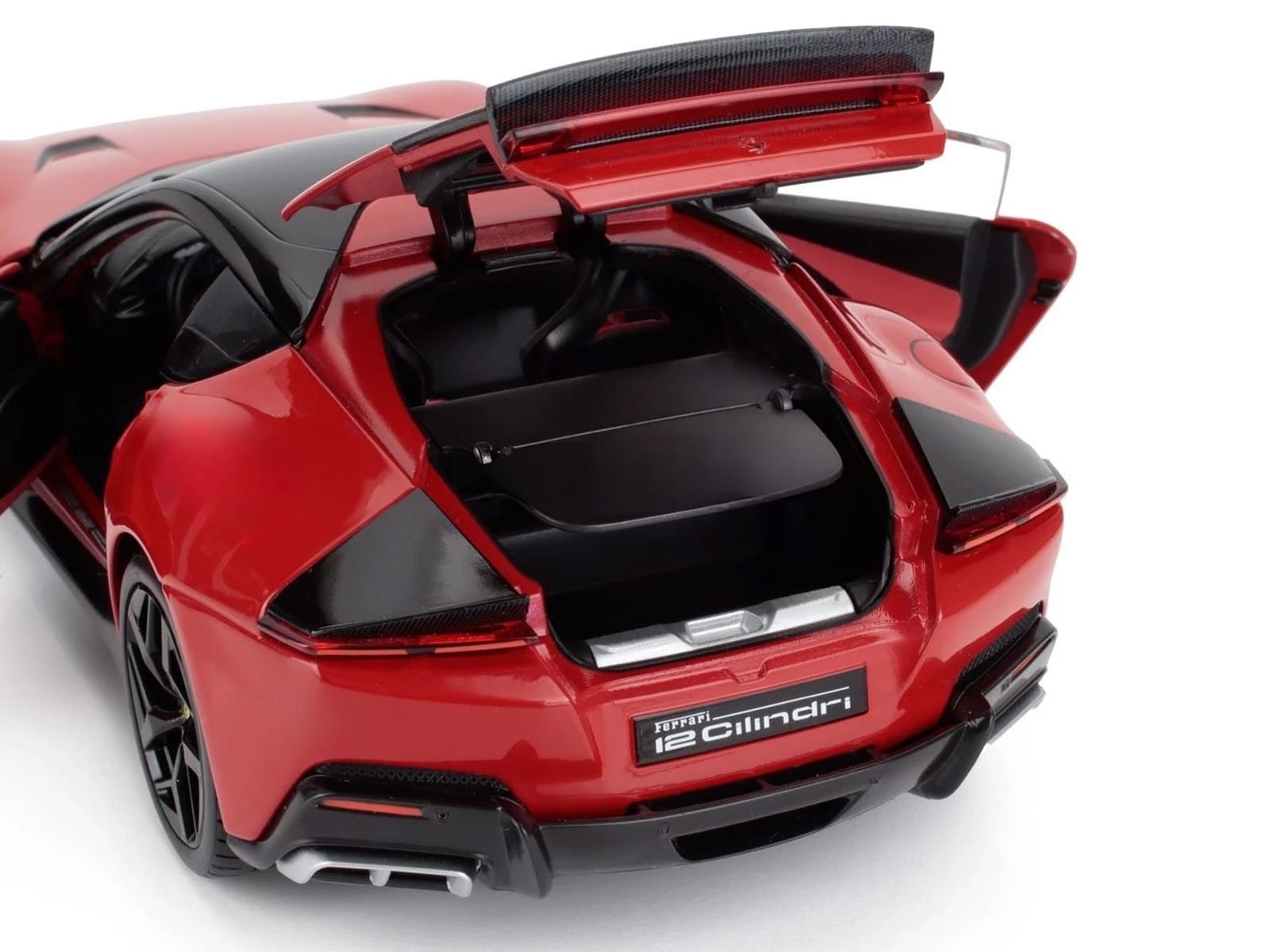 2024 Ferrari 12Cilindri Rosso Corsa Red with Black Top 1/18 Diecast Model Car by Polistil - Image 4