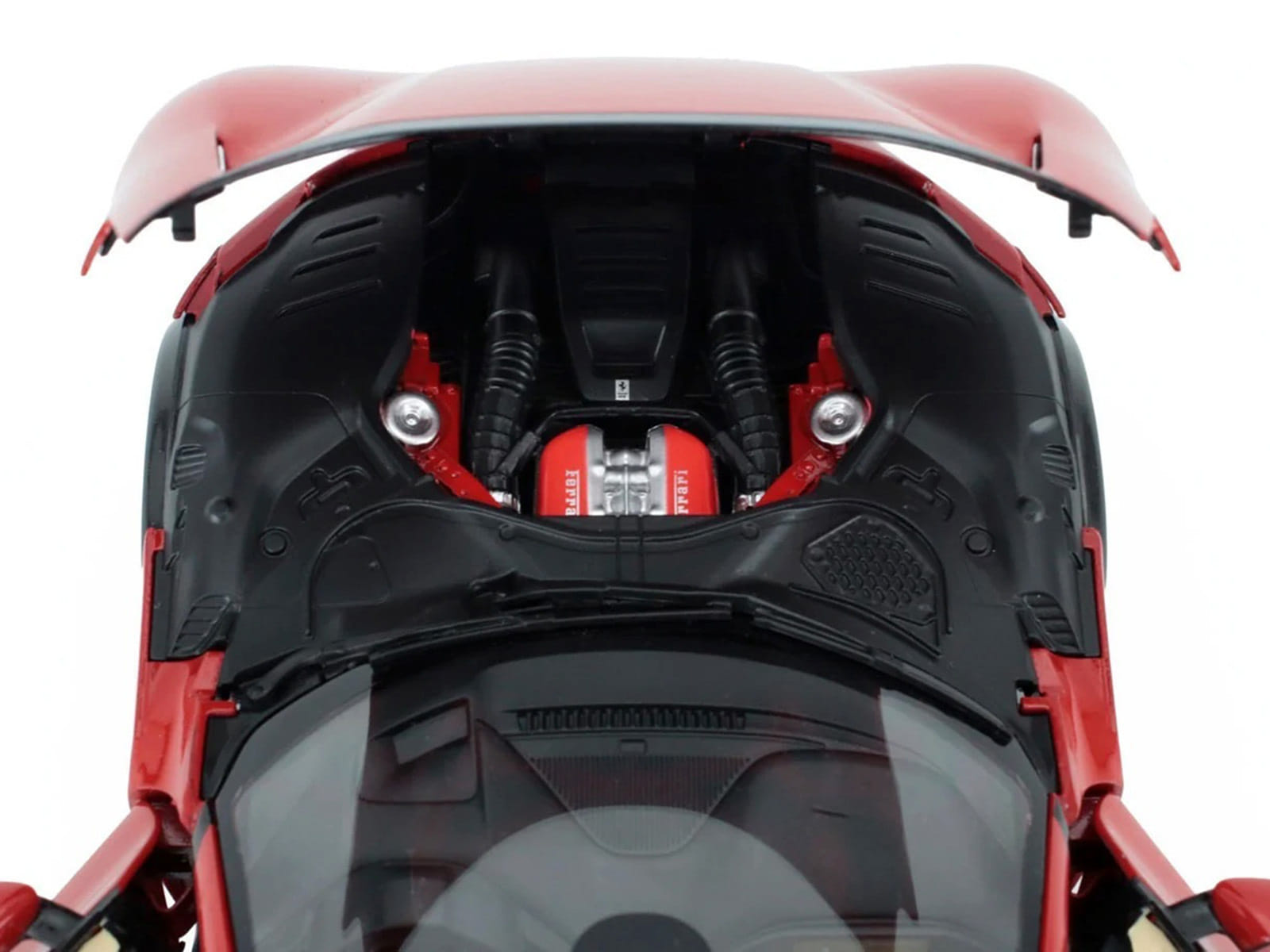 2022 Ferrari Purosangue Rosso Corsa Red with Black Top 1/18 Diecast Model Car by Polistil - Image 3