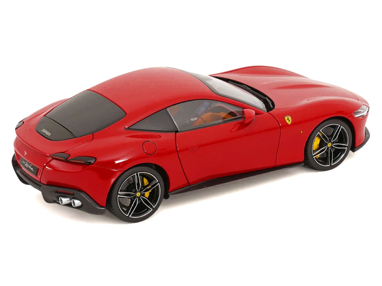 2019 Ferrari Roma Red with Orange Interior 1/18 Diecast Model Car by Polistil - Image 4