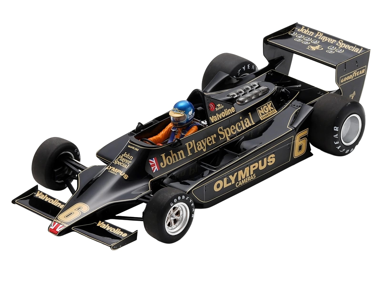 Lotus 79 #6 Ronnie Peterson "John Player Team Lotus" Winner Formula One F1 "Austrian GP" (1978) with Acrylic Display Case 1/18 Model Car by Spark - Image 2