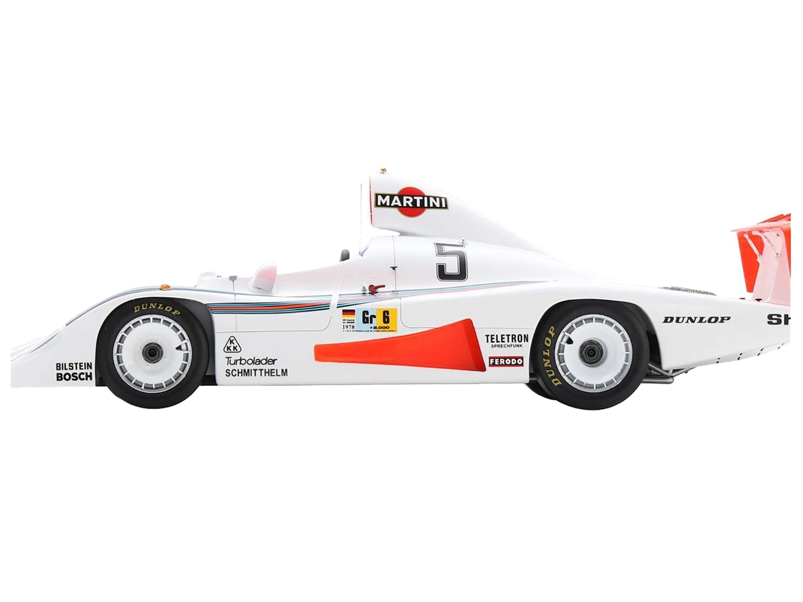 Porsche 936/78 #5 Jacky Ickx - Henri Pescarolo - Jochen Mass "Martini Racing Porsche System" "24 Hours of Le Mans" (1978) with Acrylic Display Case 1/18 Model Car by Spark - Image 2