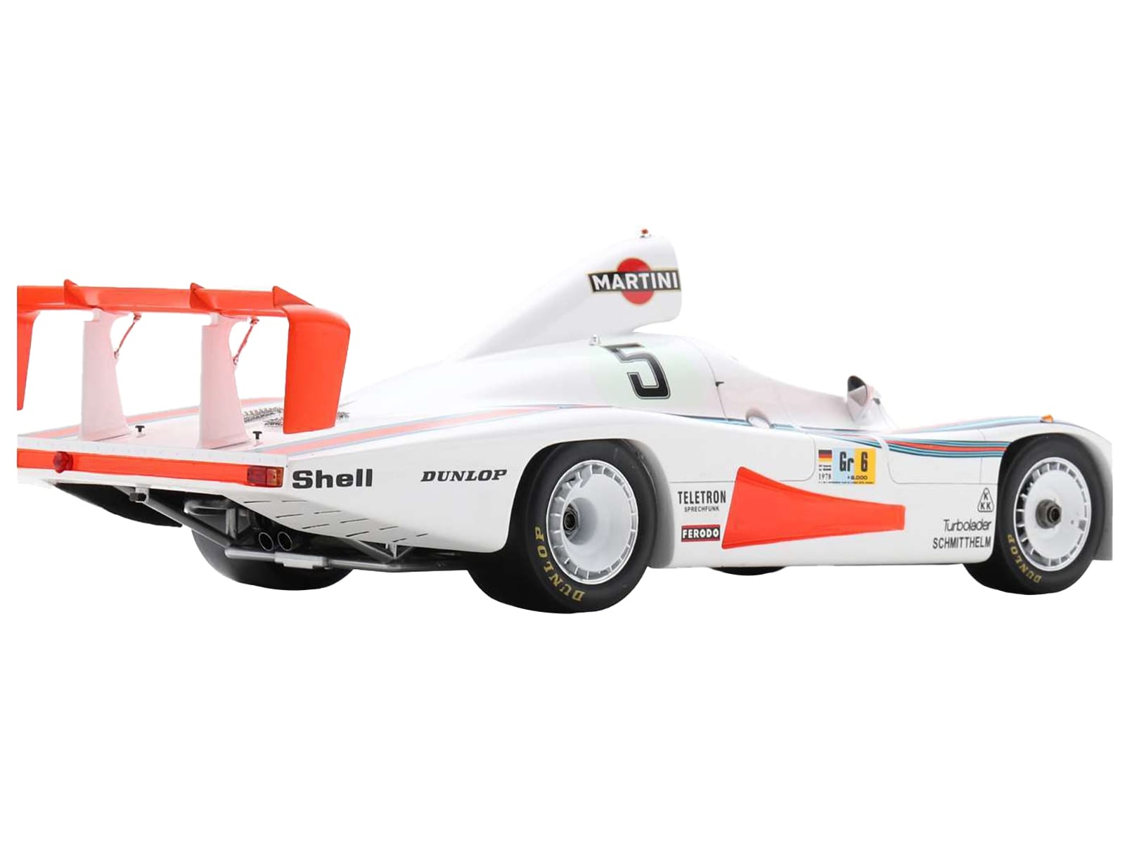Porsche 936/78 #5 Jacky Ickx - Henri Pescarolo - Jochen Mass "Martini Racing Porsche System" "24 Hours of Le Mans" (1978) with Acrylic Display Case 1/18 Model Car by Spark - Image 3