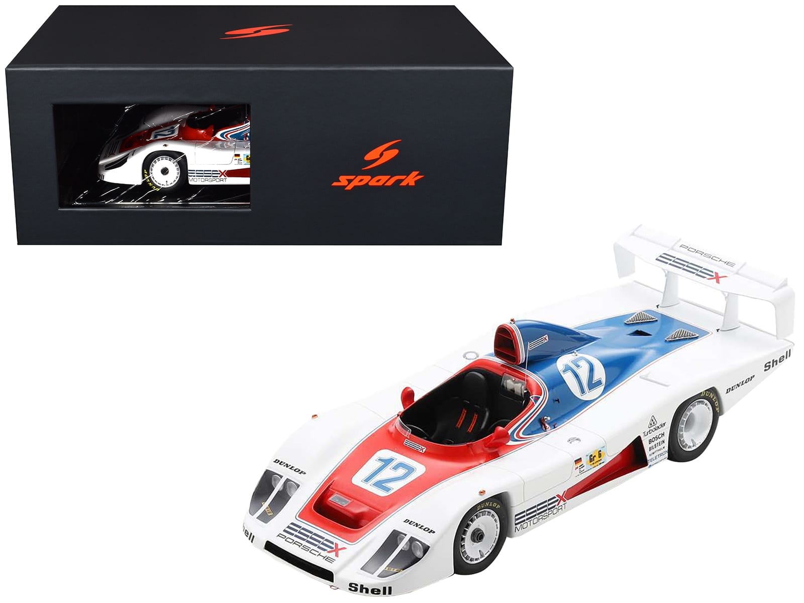 Porsche 936 #12 Jacky Ickx - Brian Redman "Essex Motorsport Porsche" "24 Hours of Le Mans" (1979) with Acrylic Display Case 1/18 Model Car by Spark - Image 4