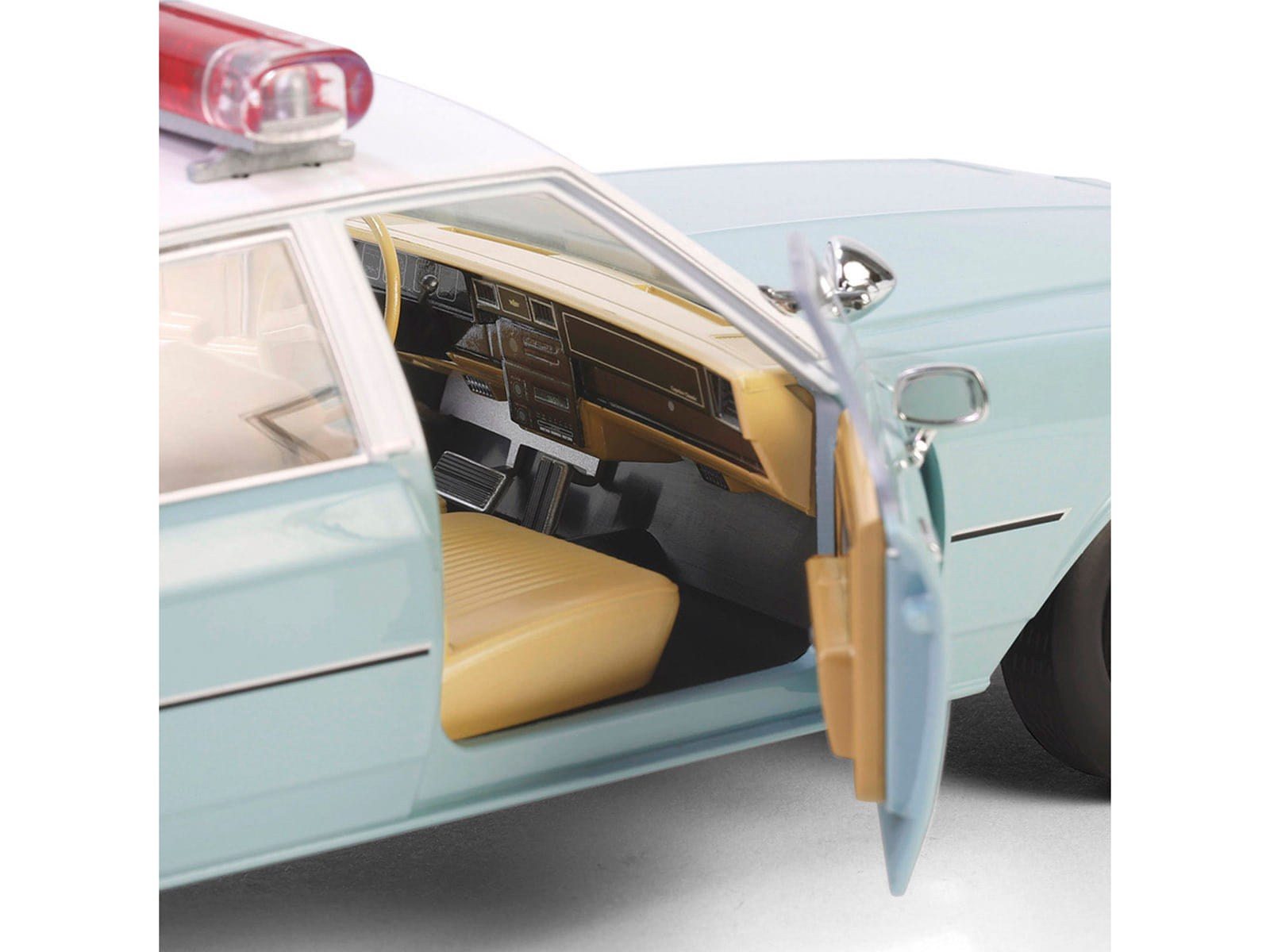 1987 Chevrolet Caprice 9C1 "US Border Patrol" Light Green with White Top "Artisan Collection" 1/18 Diecast Model Car by Greenlight - Image 3