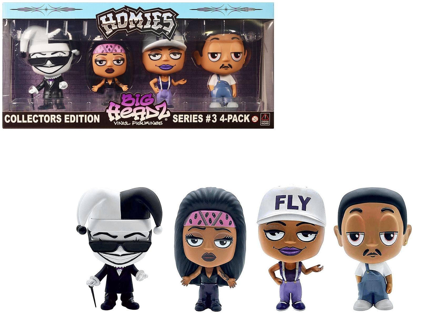 “Homies Big Headz” Series 3 Collector’s Edition 4-Pack of Figures by Homies