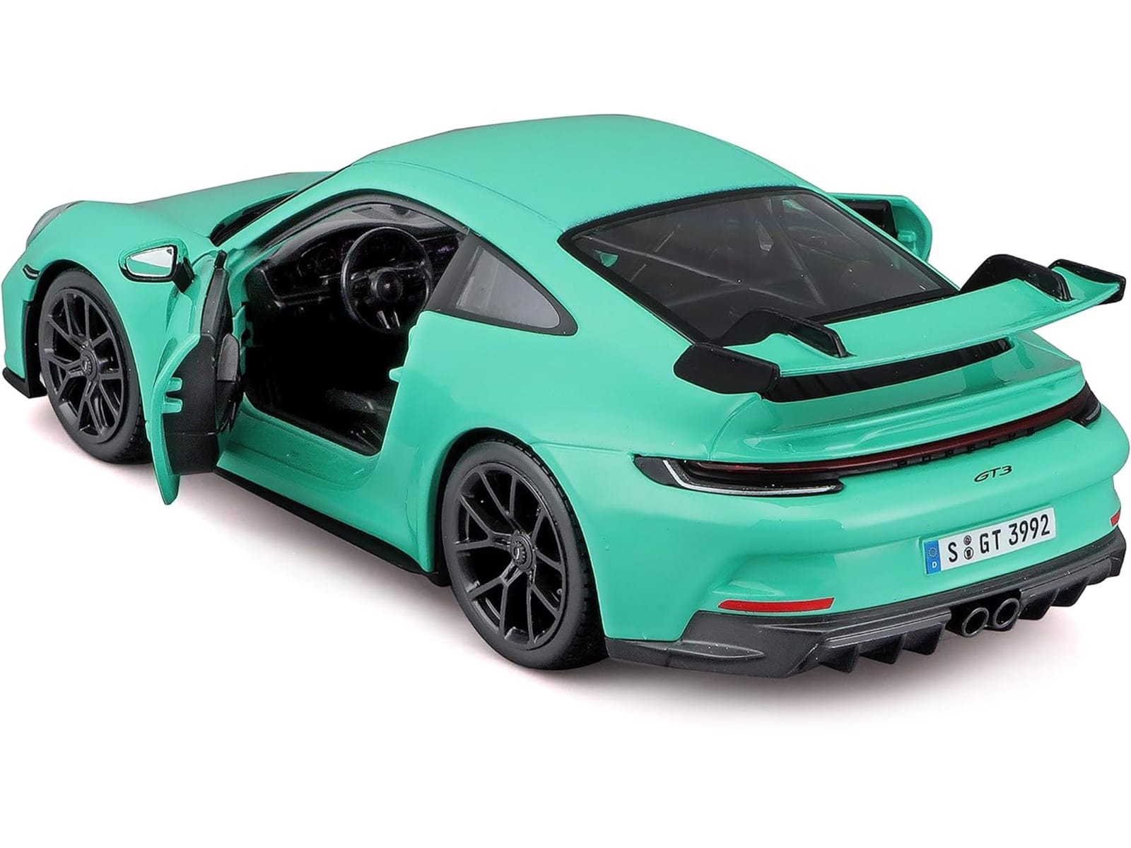 Porsche 911 GT3 Light Green 1/24 Diecast Model Car by Bburago - Image 2