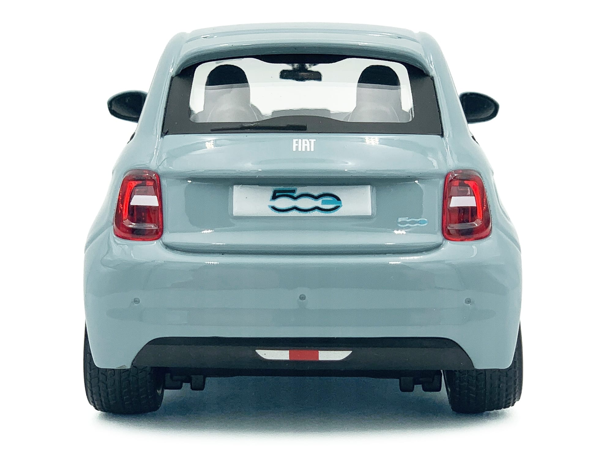2023 Fiat 500e Light Blue 1/24 Diecast Model Car by Bburago - Image 4