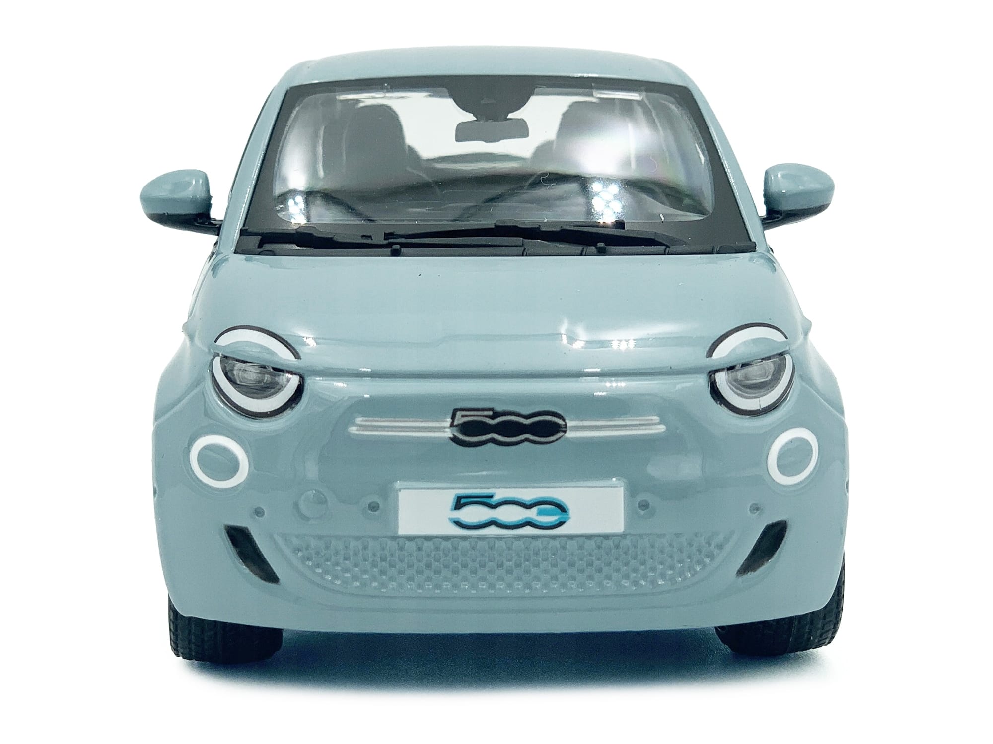 2023 Fiat 500e Light Blue 1/24 Diecast Model Car by Bburago - Image 5