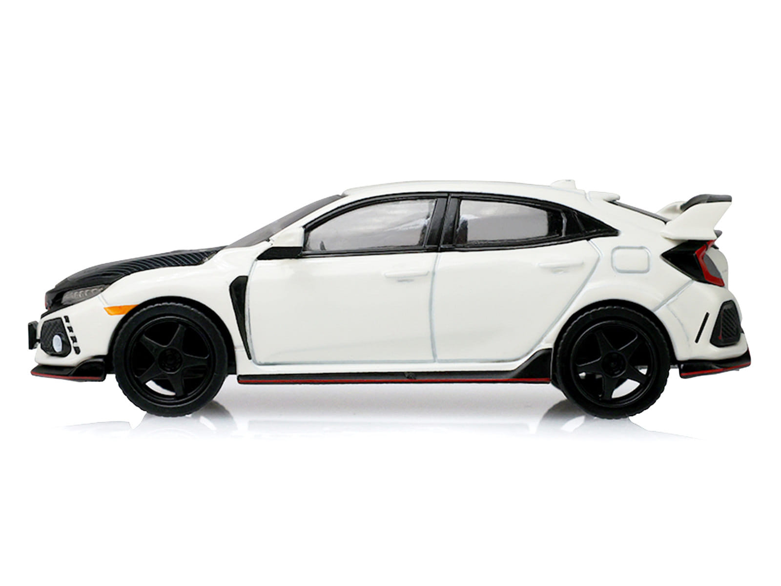2018 Honda Civic Type-R (FK8) RHD (Right Hand Drive) Championship White with Carbon Hood "Tokyo Torque" Series 10 1/64 Diecast Model Car by Greenlight - Image 2