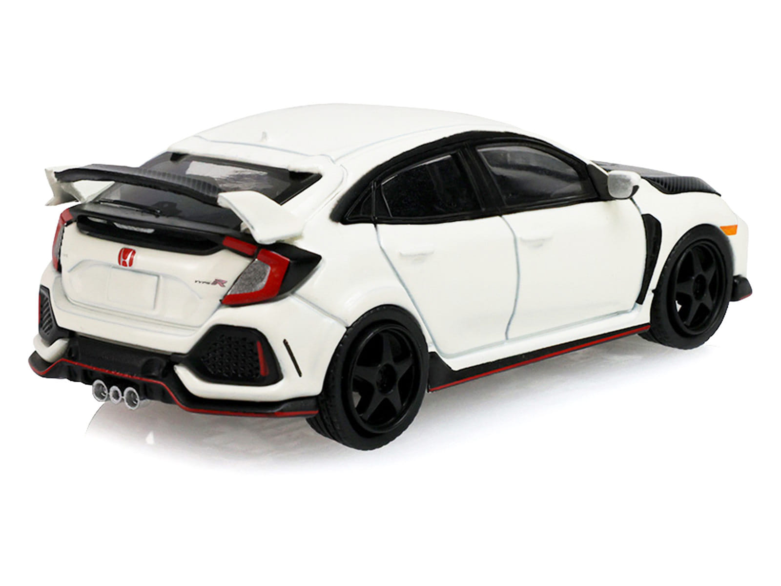 2018 Honda Civic Type-R (FK8) RHD (Right Hand Drive) Championship White with Carbon Hood "Tokyo Torque" Series 10 1/64 Diecast Model Car by Greenlight - Image 3