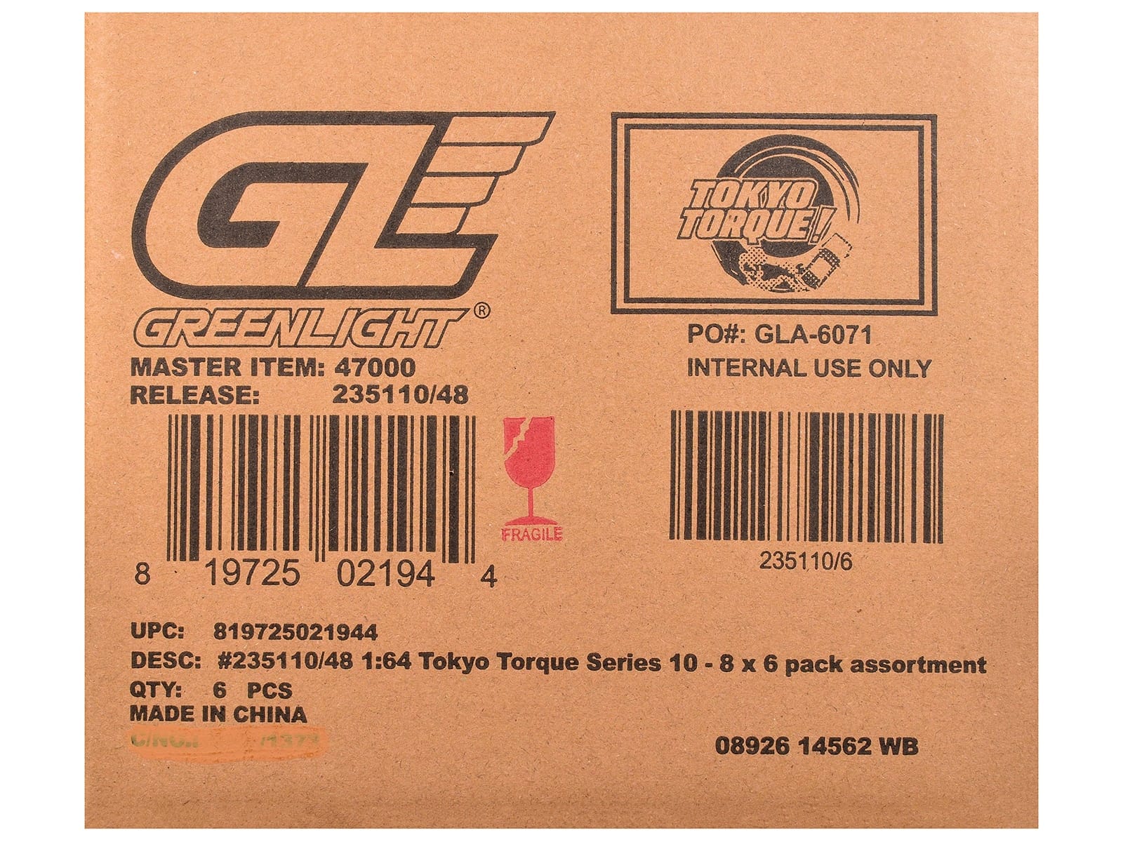 "Tokyo Torque" Series 10 Set of 6 pieces 1/64 Diecast Model Cars by Greenlight - Image 3