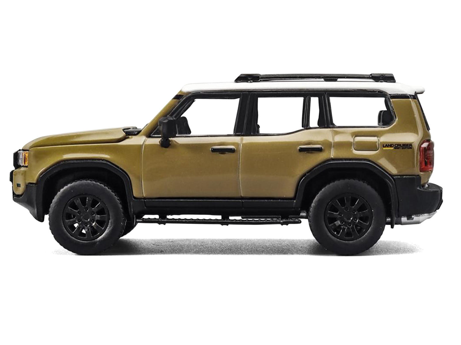Toyota Land Cruiser 250 Sand with White Top 1/64 Diecast Model Car by Trends Hobby - Image 3