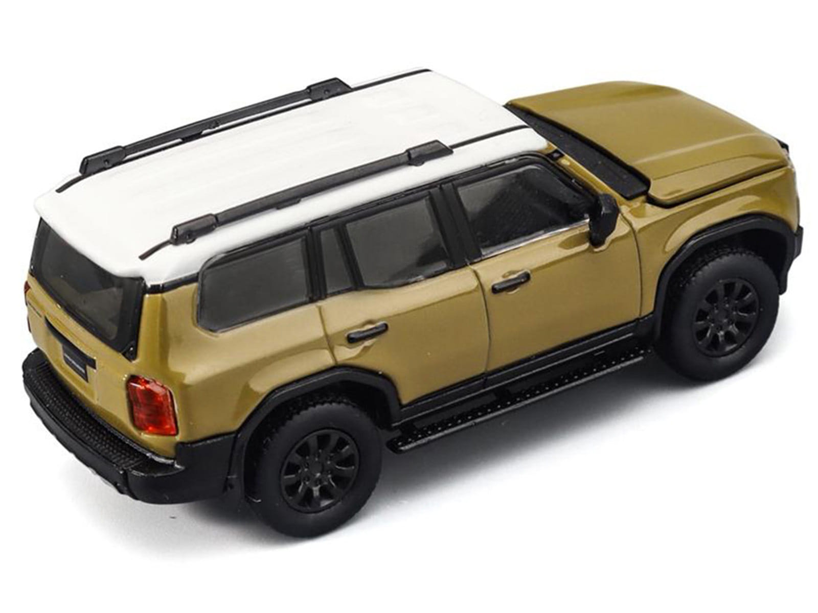 Toyota Land Cruiser 250 Sand with White Top 1/64 Diecast Model Car by Trends Hobby - Image 4