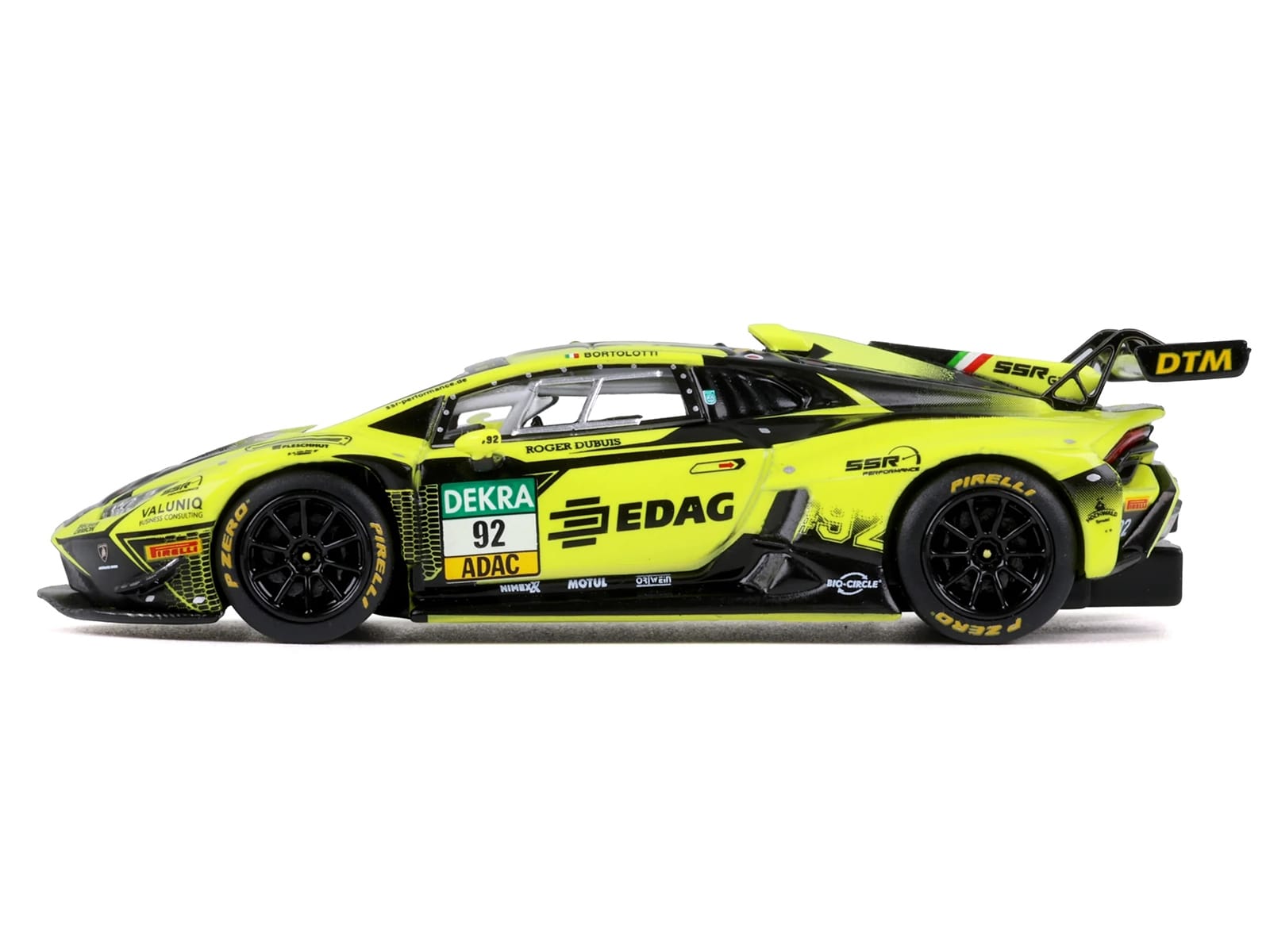 Lamborghini Huracan GT3 Evo 2 #92 Mirko Bortolotti "SSR Performance" "DTM" (2023) 1/64 Diecast Model Car by Trends Hobby - Image 3