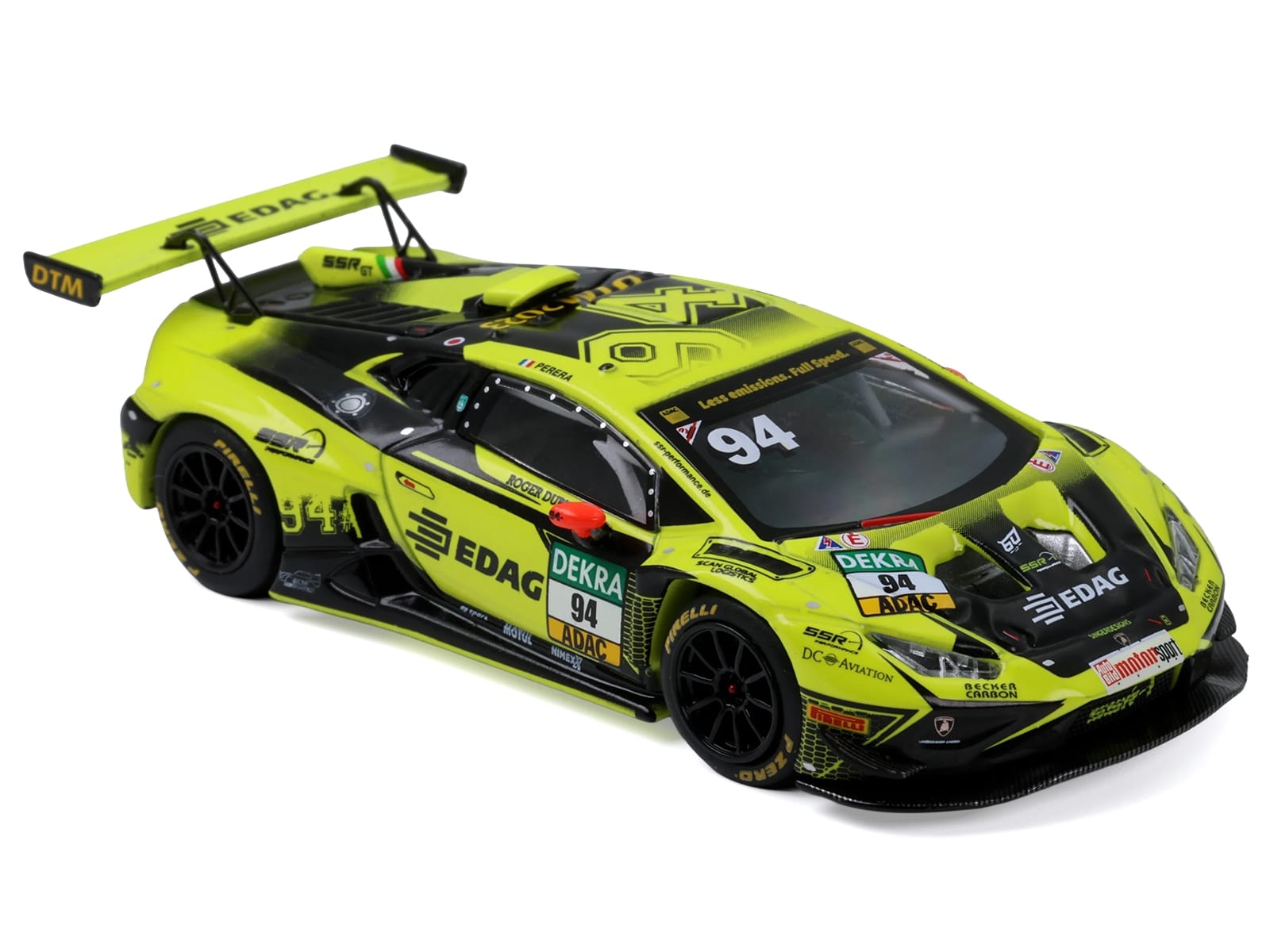 Lamborghini Huracan GT3 Evo 2 #94 Franck Perera "SSR Performance" "DTM" (2023) 1/64 Diecast Model Car by Trends Hobby - Image 2