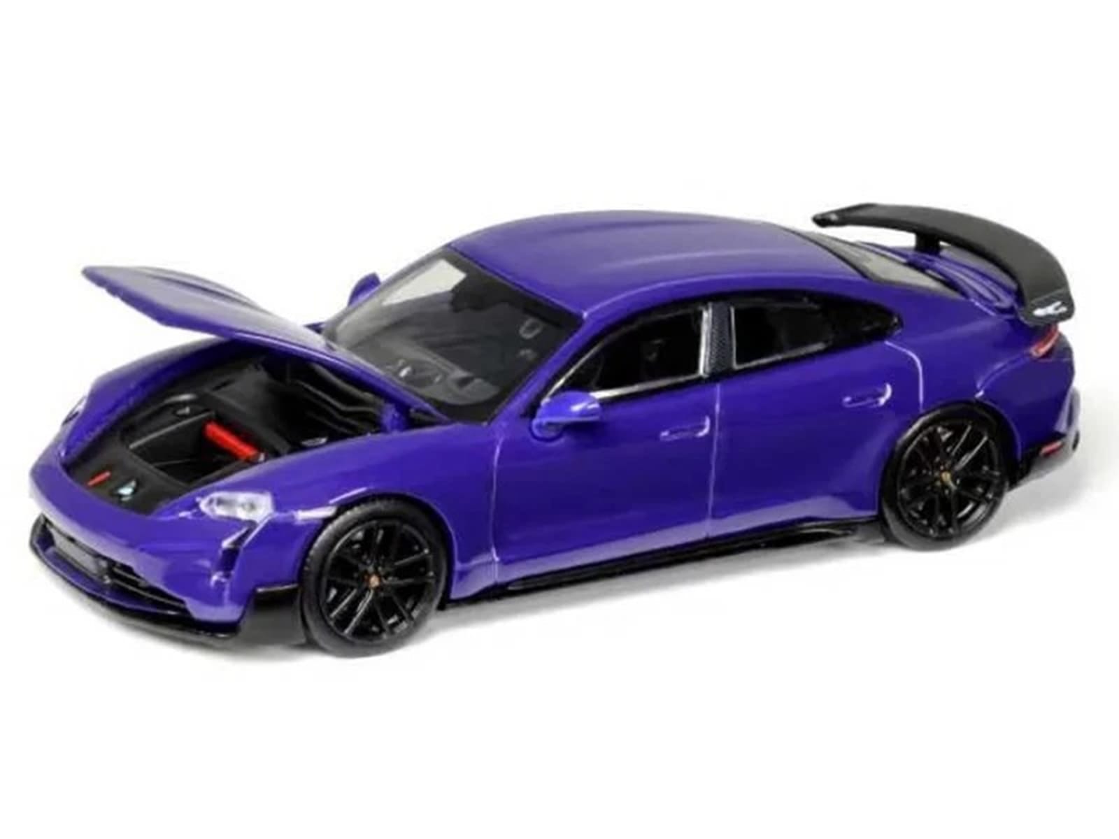 Porsche Taycan Turbo GT Purple 1/64 Diecast Model Car by Trends Hobby - Image 3