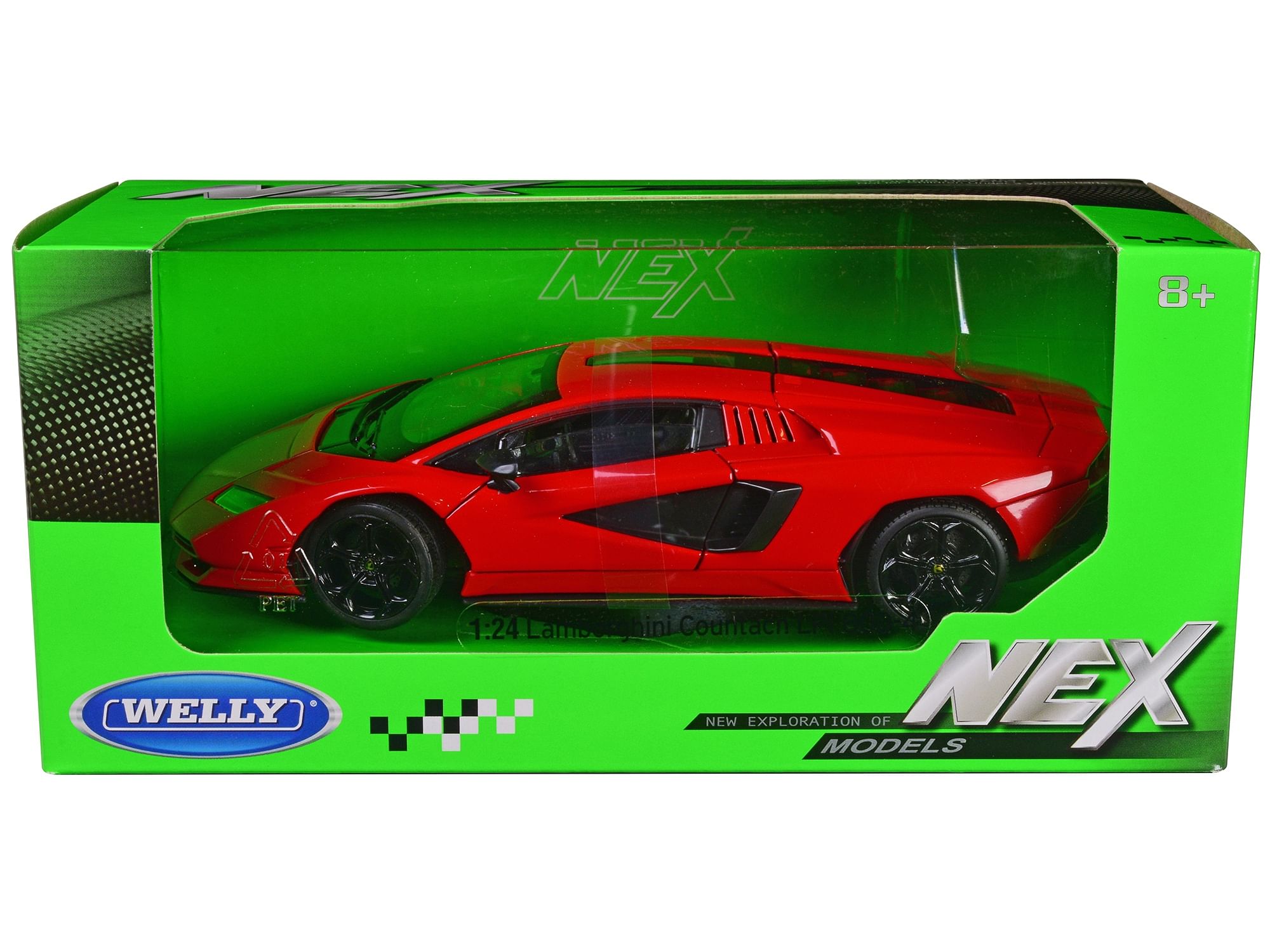 Lamborghini Countach LPI 800-4 Red “NEX Models” Series 1/24 Diecast Model Car by Welly