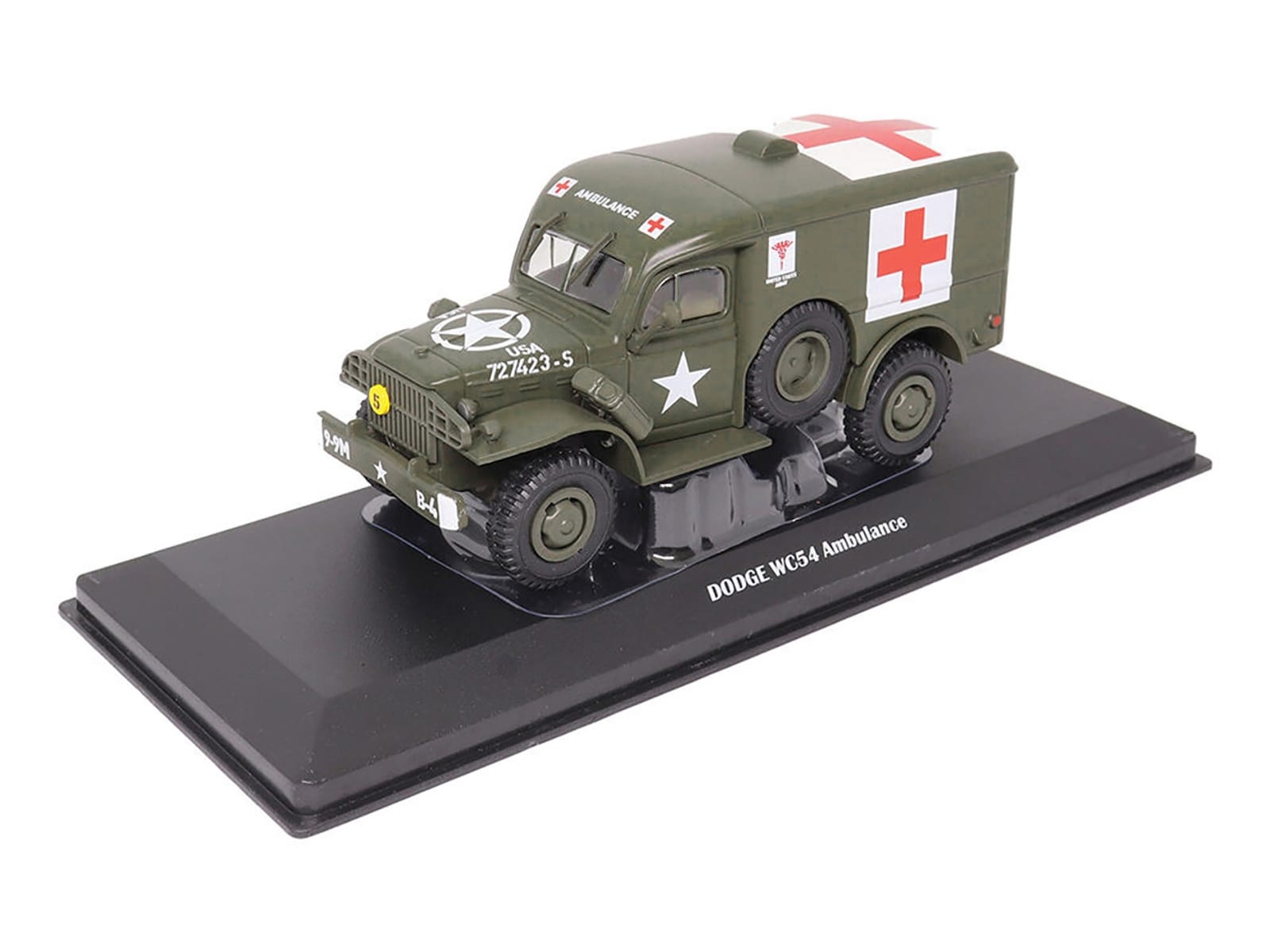 Dodge WC54 Ambulance Olive Drab "United States Army" 1/43 Diecast Model by Militaria Die Cast - Image 3