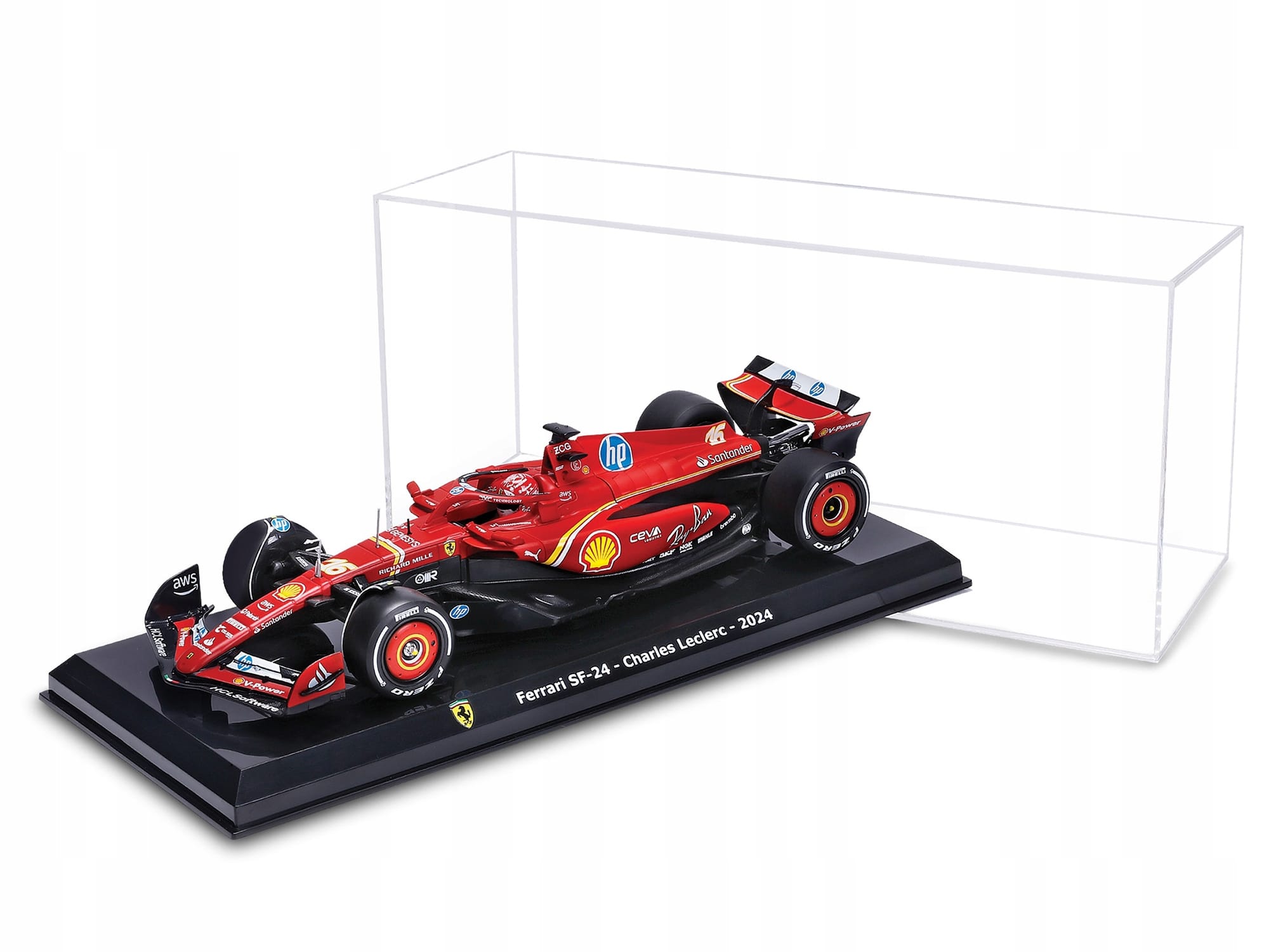 Ferrari SF-24 #16 Charles Leclerc Formula One F1 World Championship (2024) "Formula Racing" Series 1/24 Diecast Model Car by Bburago - Image 2