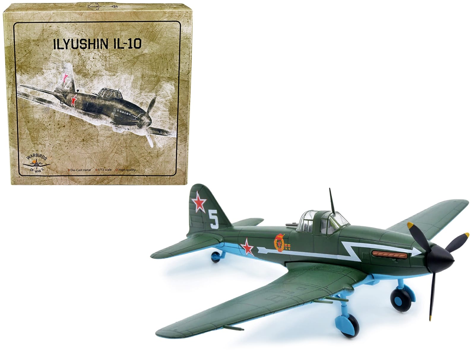 Ilyushin IL-10 Ground Attack Aircraft (USSR 1944) 1/72 Diecast Model by Warbirds of WWII - Image 4