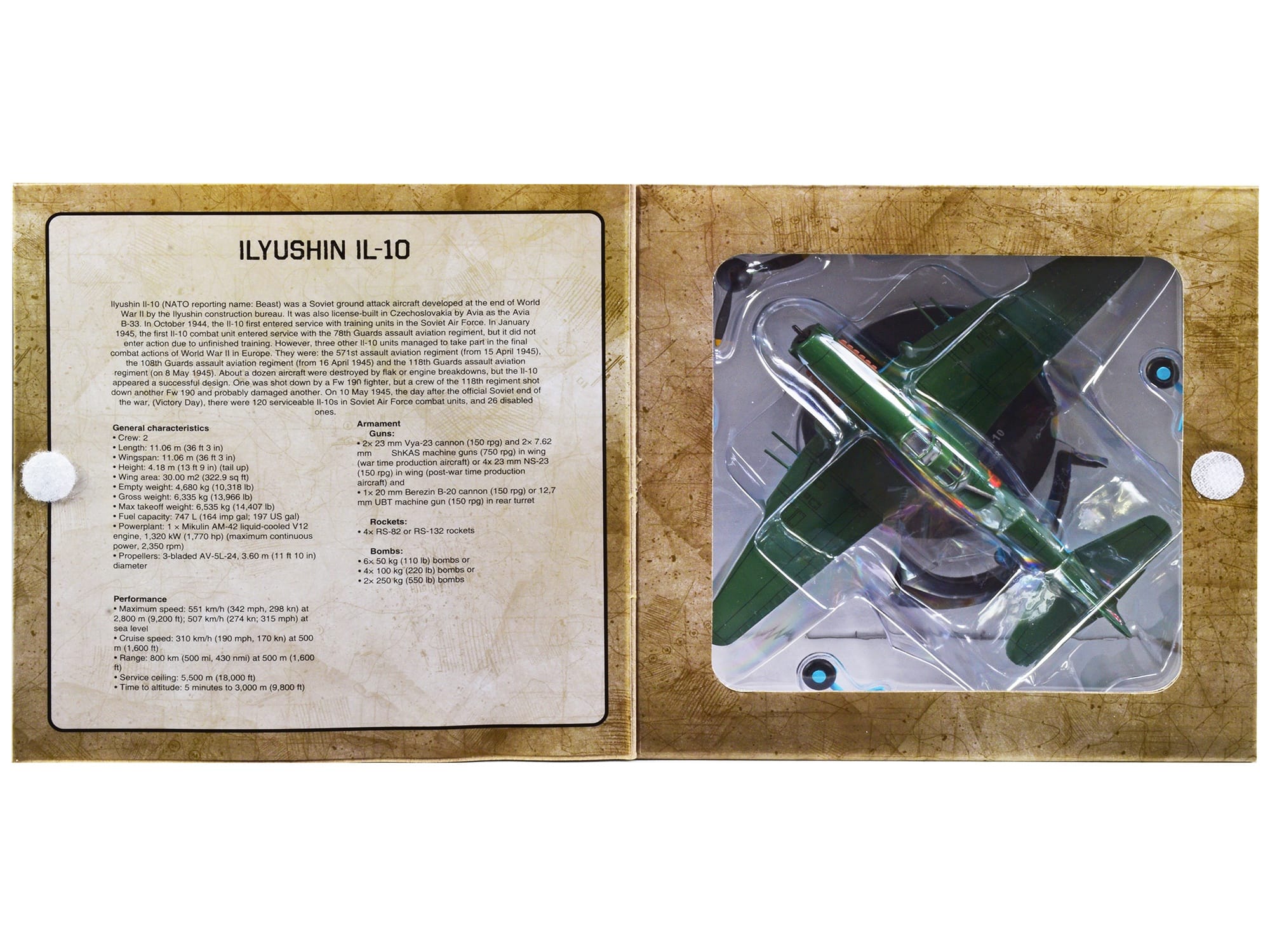 Ilyushin IL-10 Ground Attack Aircraft (USSR 1944) 1/72 Diecast Model by Warbirds of WWII - Image 5