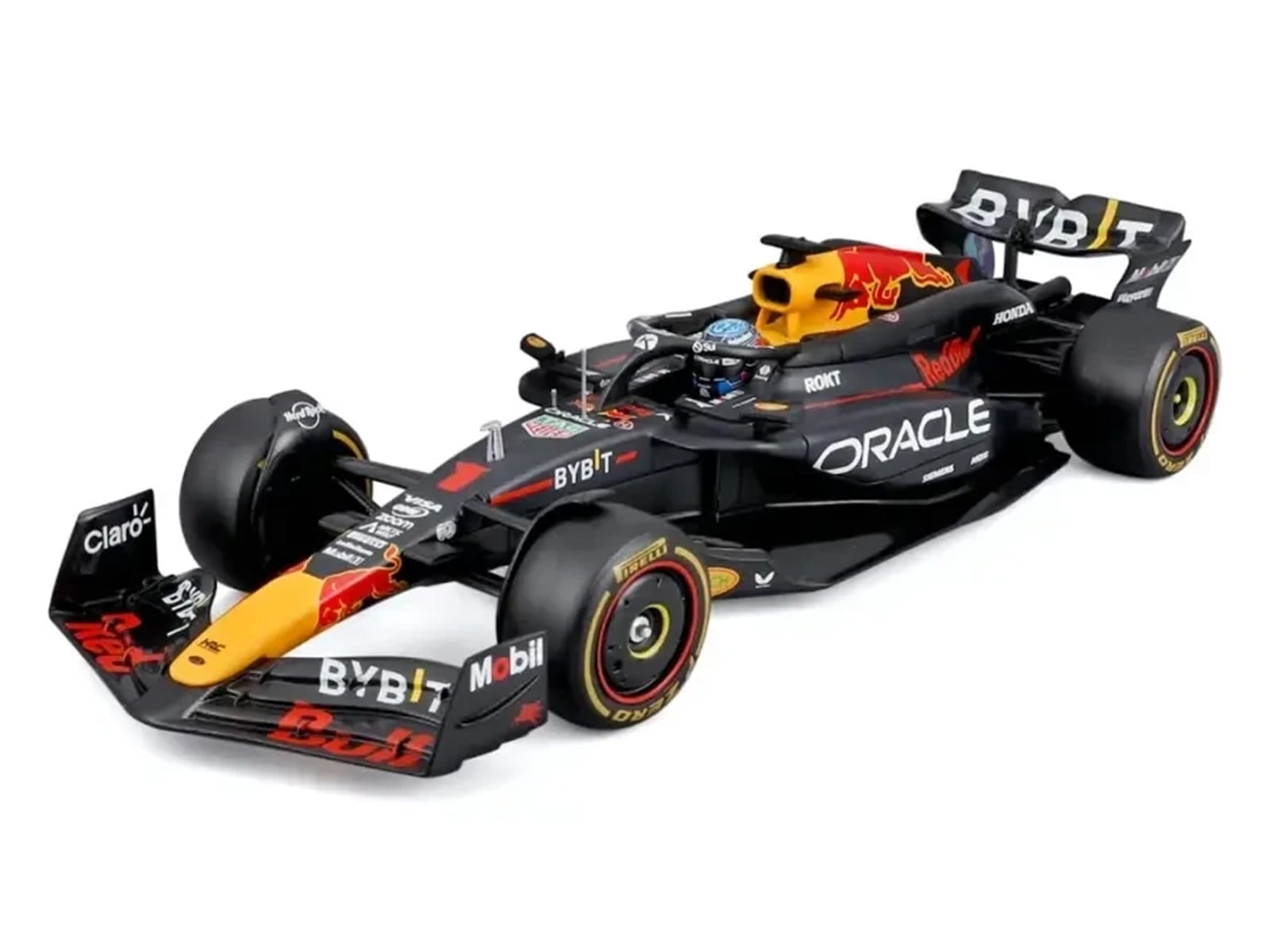 Red Bull Racing RB20 #1 Max Verstappen "Oracle" Winner Formula One F1 Championship "Drivers' Champion" (2024) with Display Case 1/24 Diecast Model Car by Bburago - Image 2