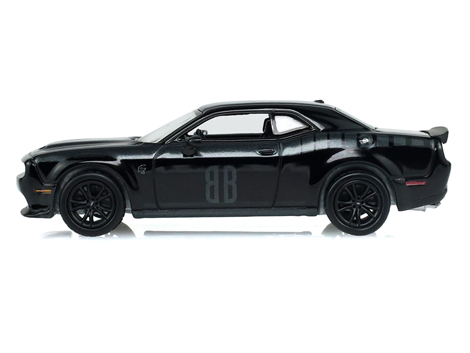 2017 Dodge Challenger SRT Hellcat Widebody Black "Black Bandit" Series 31 1/64 Diecast Model Car by Greenlight - Image 2