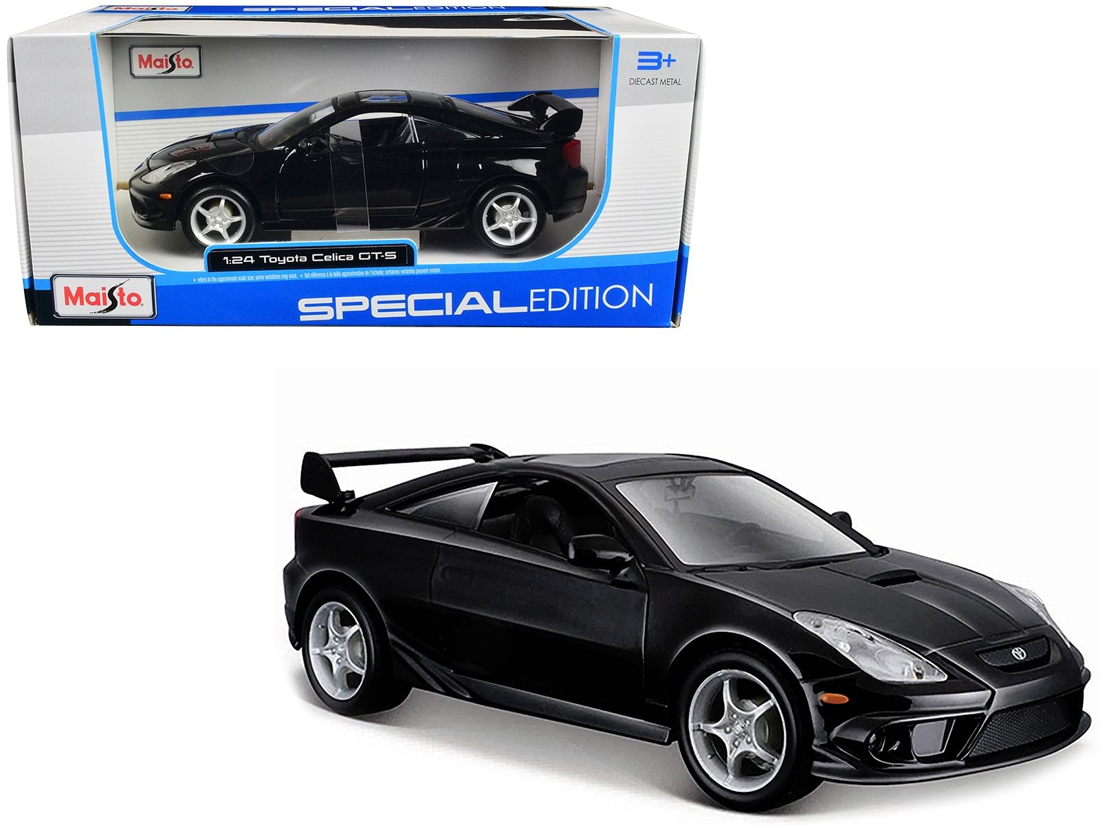 Toyota Celica GT-S Black “Special Edition” Series 1/24 Diecast Model Car by Maisto