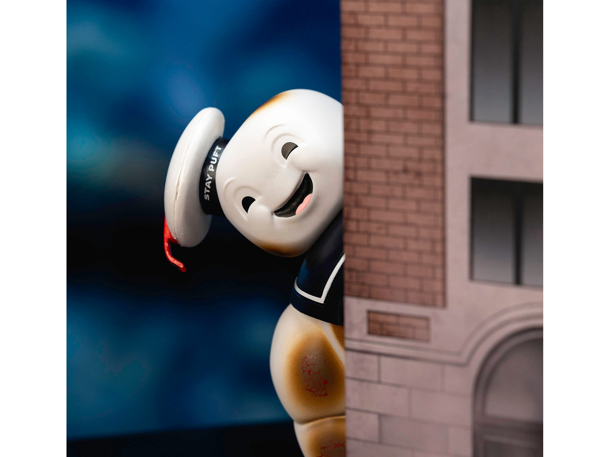 "Ghostbusters" 6" Stay Puft Marshmallow Man Figure with Nano Ecto-1 Car Diorama Set "Ghostbusters" (1984) Movie "Next Level" Series Model by Jada - Image 3