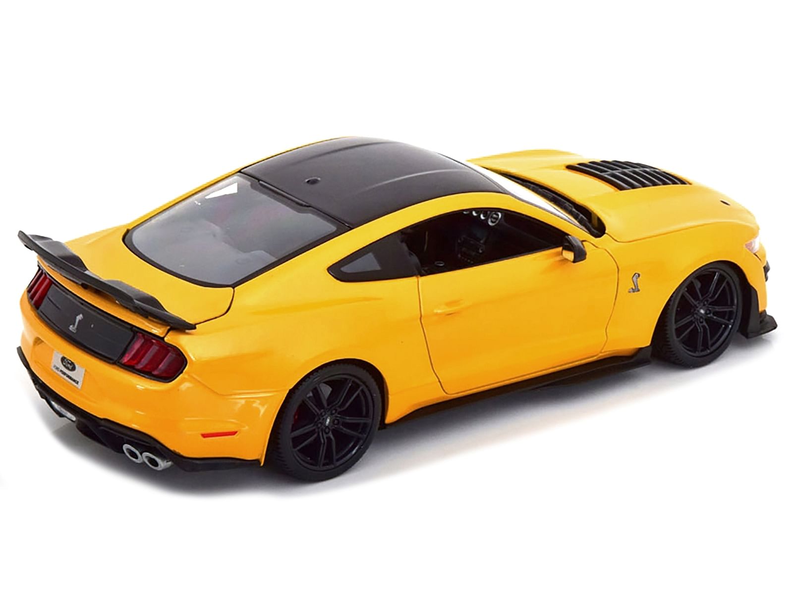 2020 Ford Mustang Shelby GT500 Yellow with Black Top “Special Edition” 1/18 Diecast Model Car by Maisto