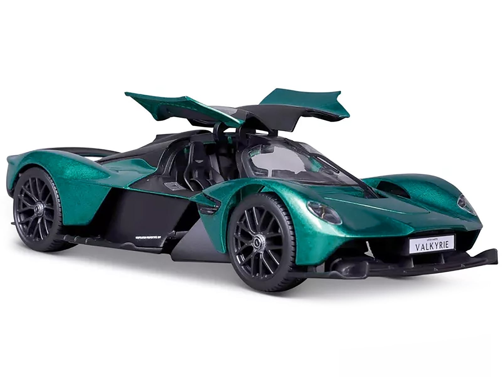 Aston Martin Valkyrie Green Metallic with Matt Black Top "Special Edition" Series 1/18 Diecast Model Car by Maisto - Image 2