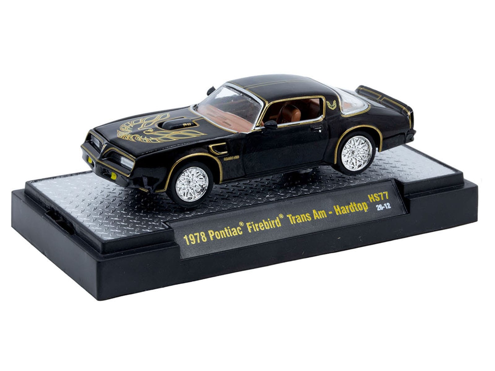 1978 Pontiac Firebird Trans Am Black with Hood Graphics Limited Edition to 12650 pieces Worldwide 1/64 Diecast Model Car by M2 Machines - Image 2