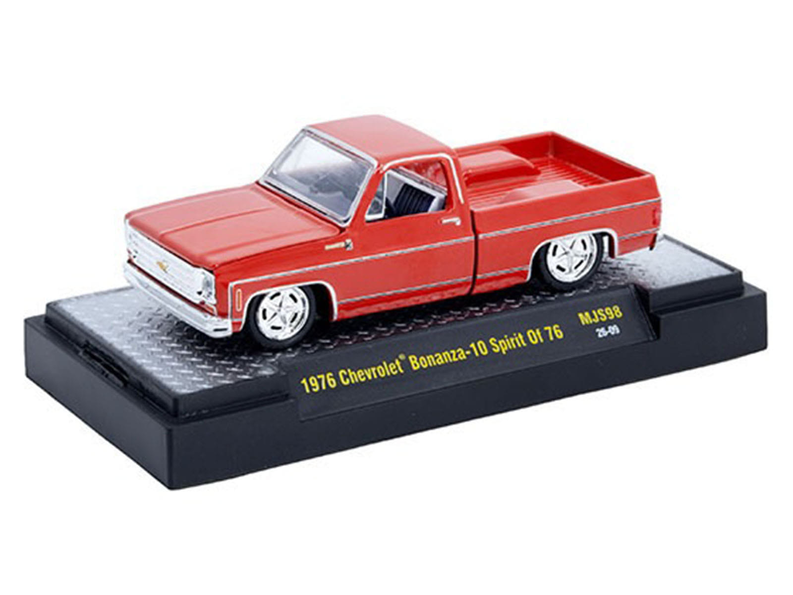 1976 Chevrolet Silverado Bonanza-10 Pickup Truck "Spirit of '76" Red Limited Edition to 12750 pieces Worldwide 1/64 Diecast Model Car by M2 Machines - Image 2