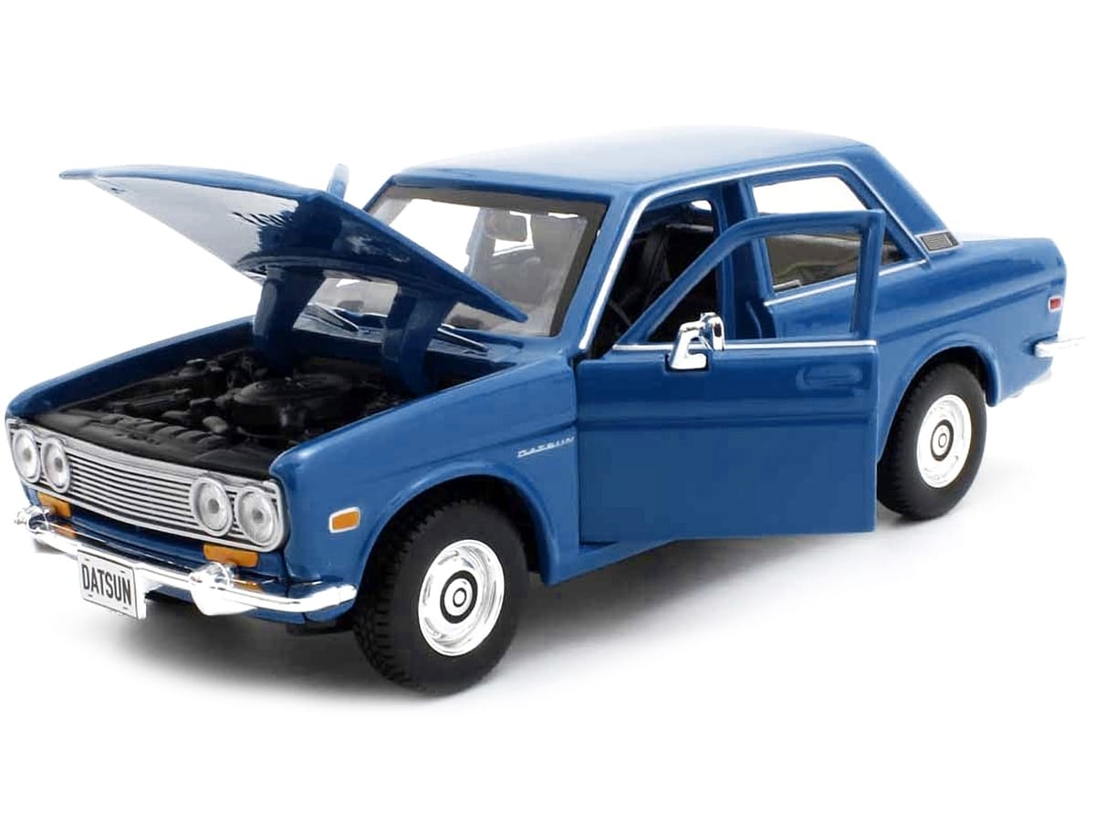 1971 Datsun 510 Blue "Special Edition" 1/24 Diecast Model Car by Maisto - Image 3